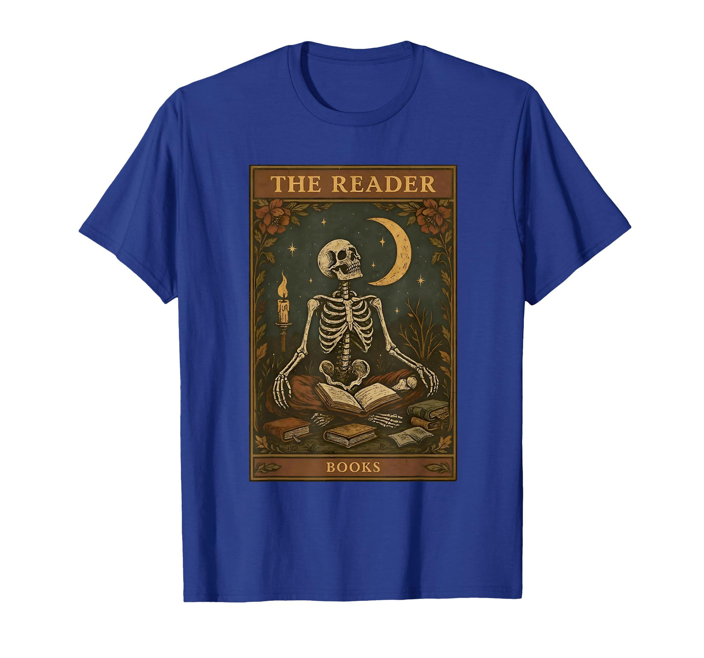 The Reader Books Tarot Card Book Reading Teacher Halloween T-Shirt
