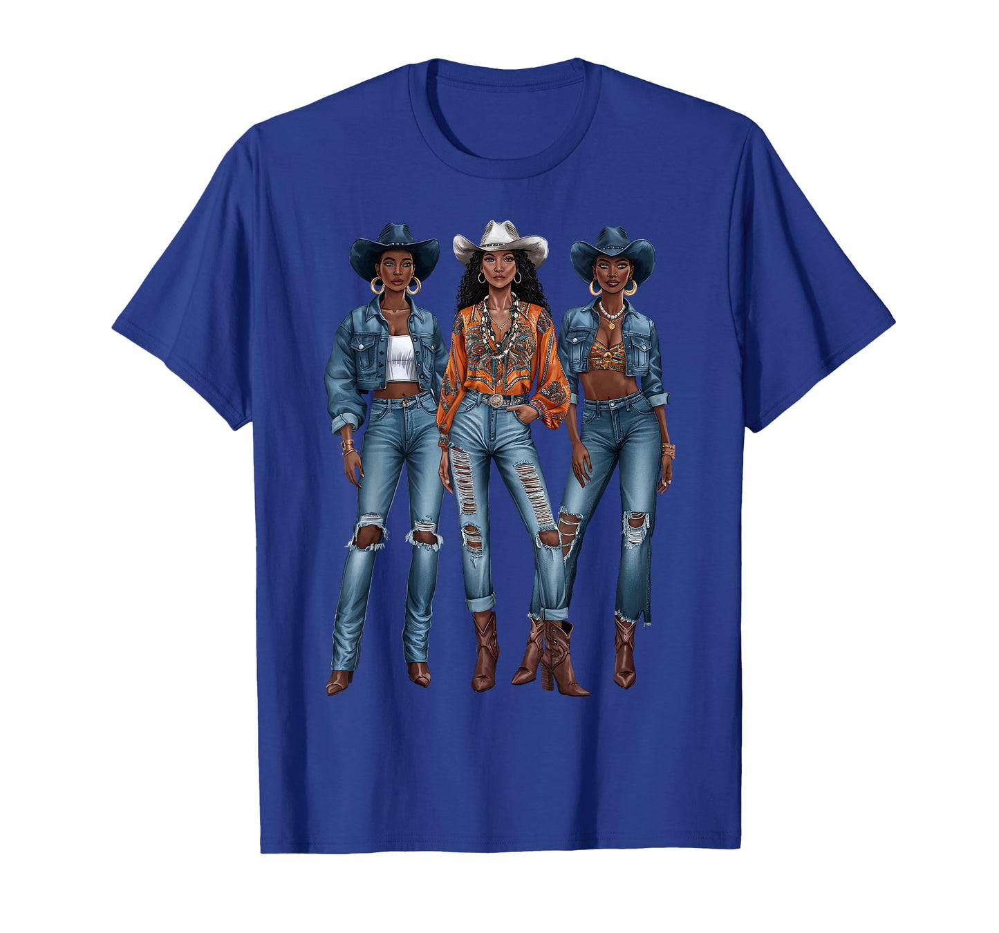 Black Cowgirl Vibes Melanin Black History Texas T-Shirt