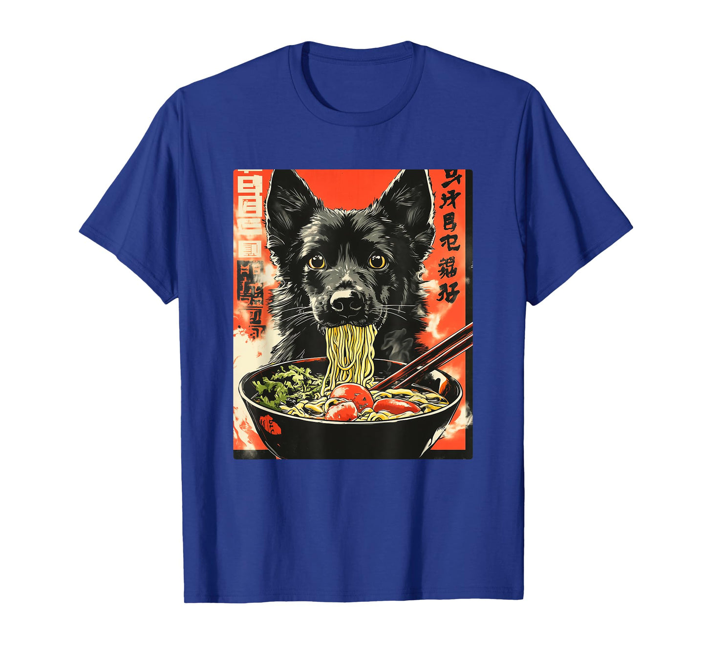 German Shepherd Eating Japanese Ramen T-Shirt