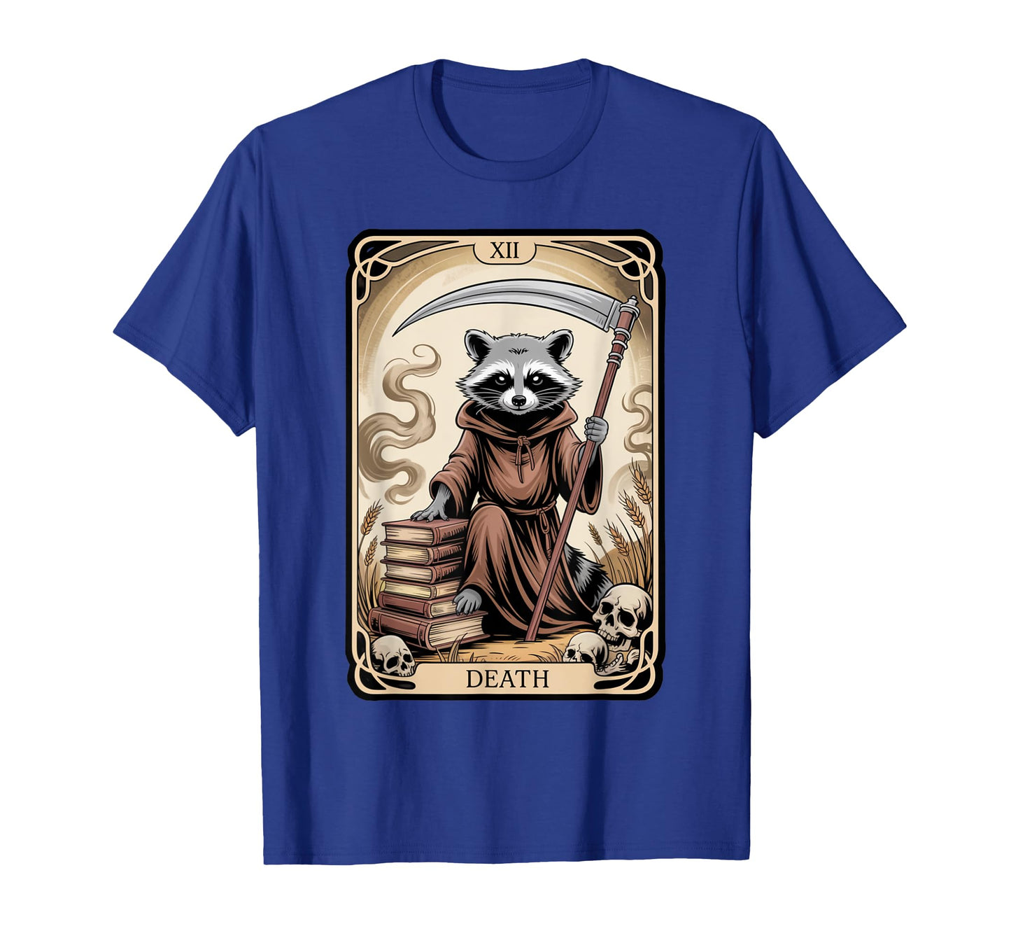 Raccoon Tarot Card Death Witchcraft Funny Raccoon T-Shirt