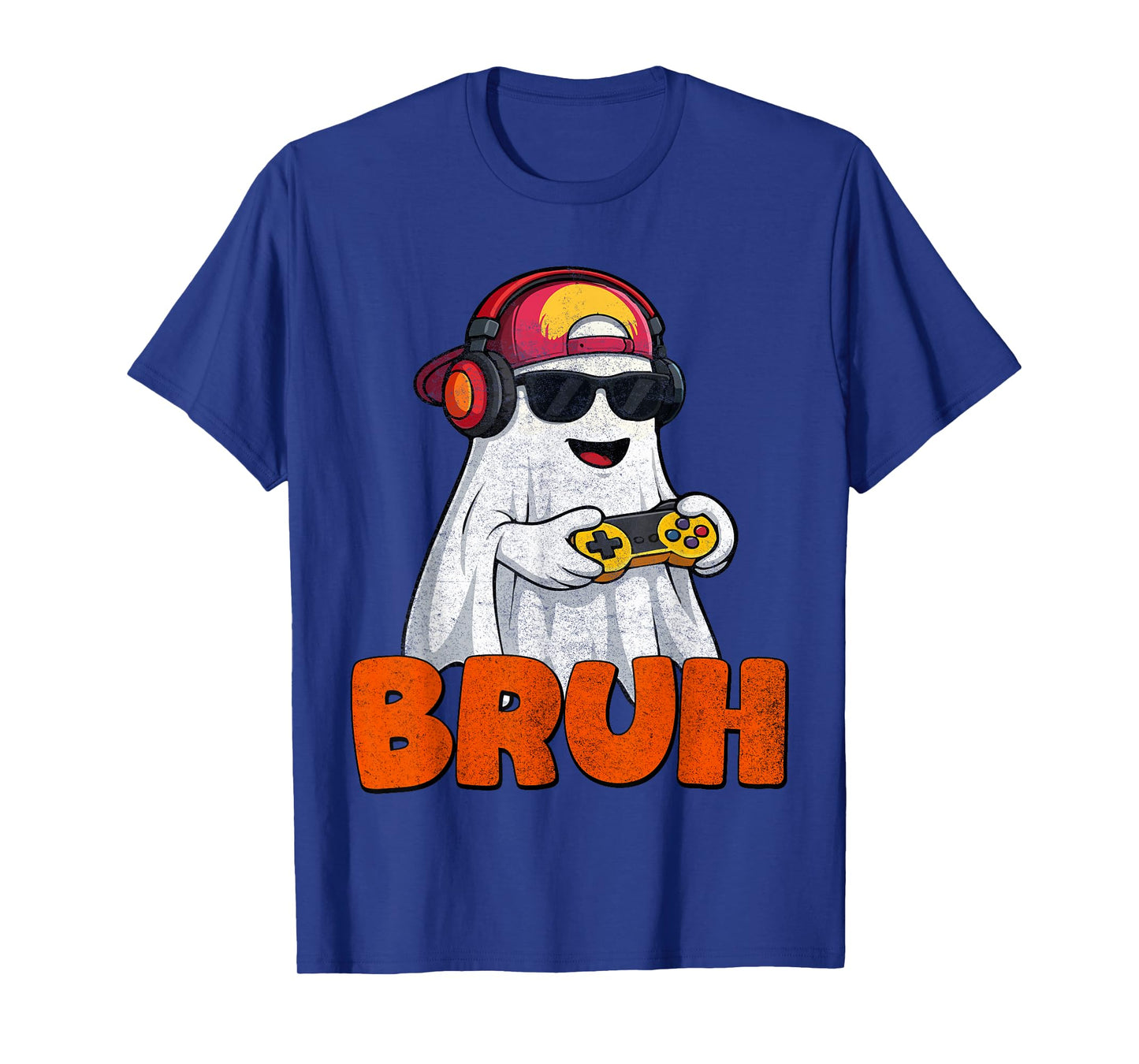 Bruh Spooky Boo Halloween Costume Game gaming mens boys T-Shirt
