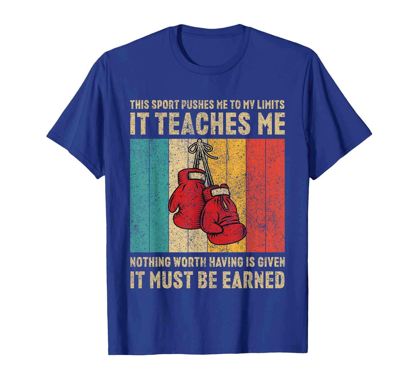 Never Underestimate A Grandpa With Boxing Gloves Boxing T-Shirt
