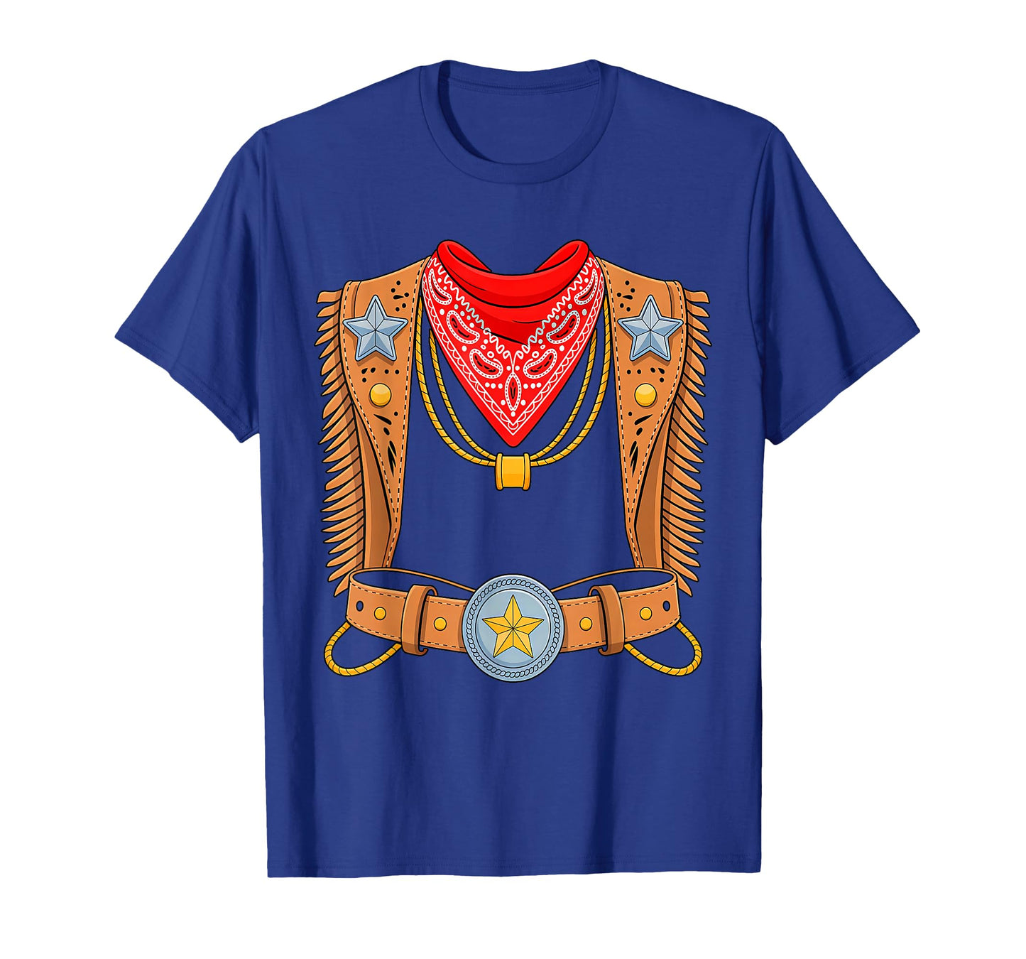 Western Rodeo Sheriff Cowboy Cowgirl Halloween Costume Funny T-Shirt