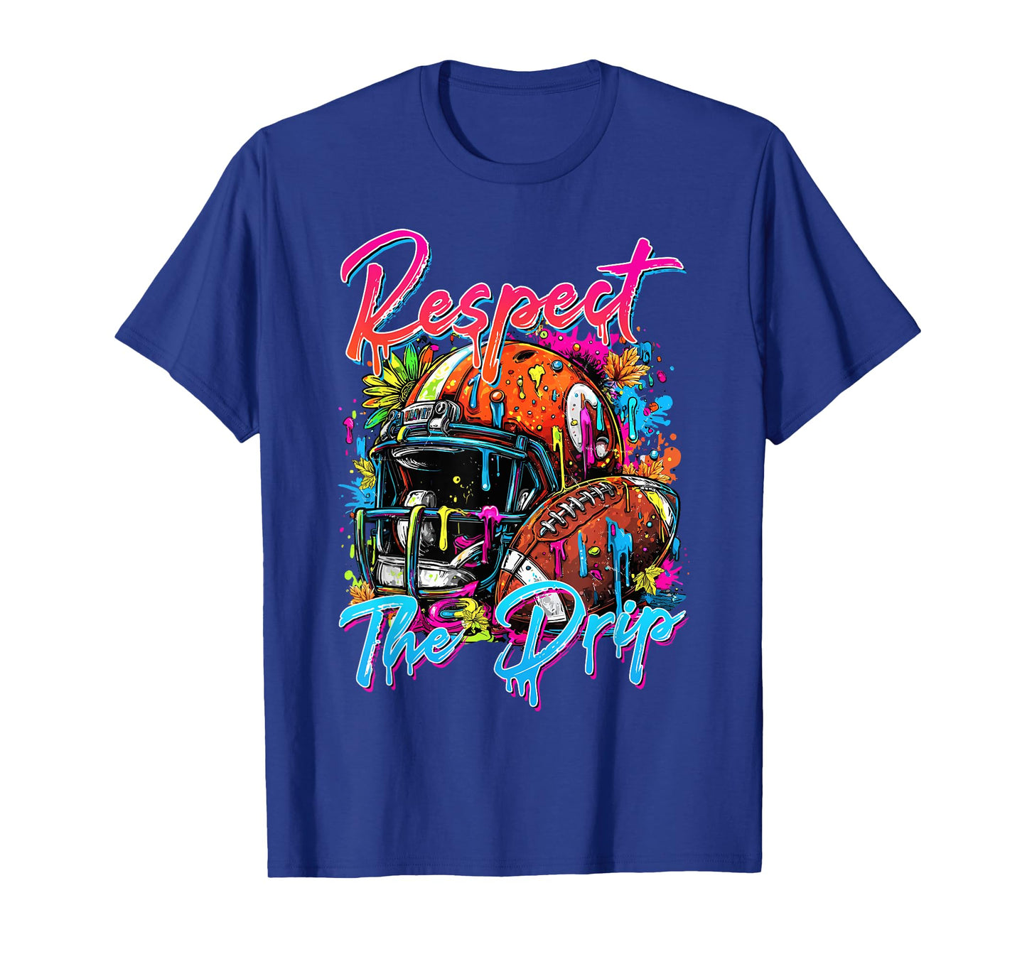 Respect The Drip Football Drip Boys Ice Cream Drip Youth T-Shirt