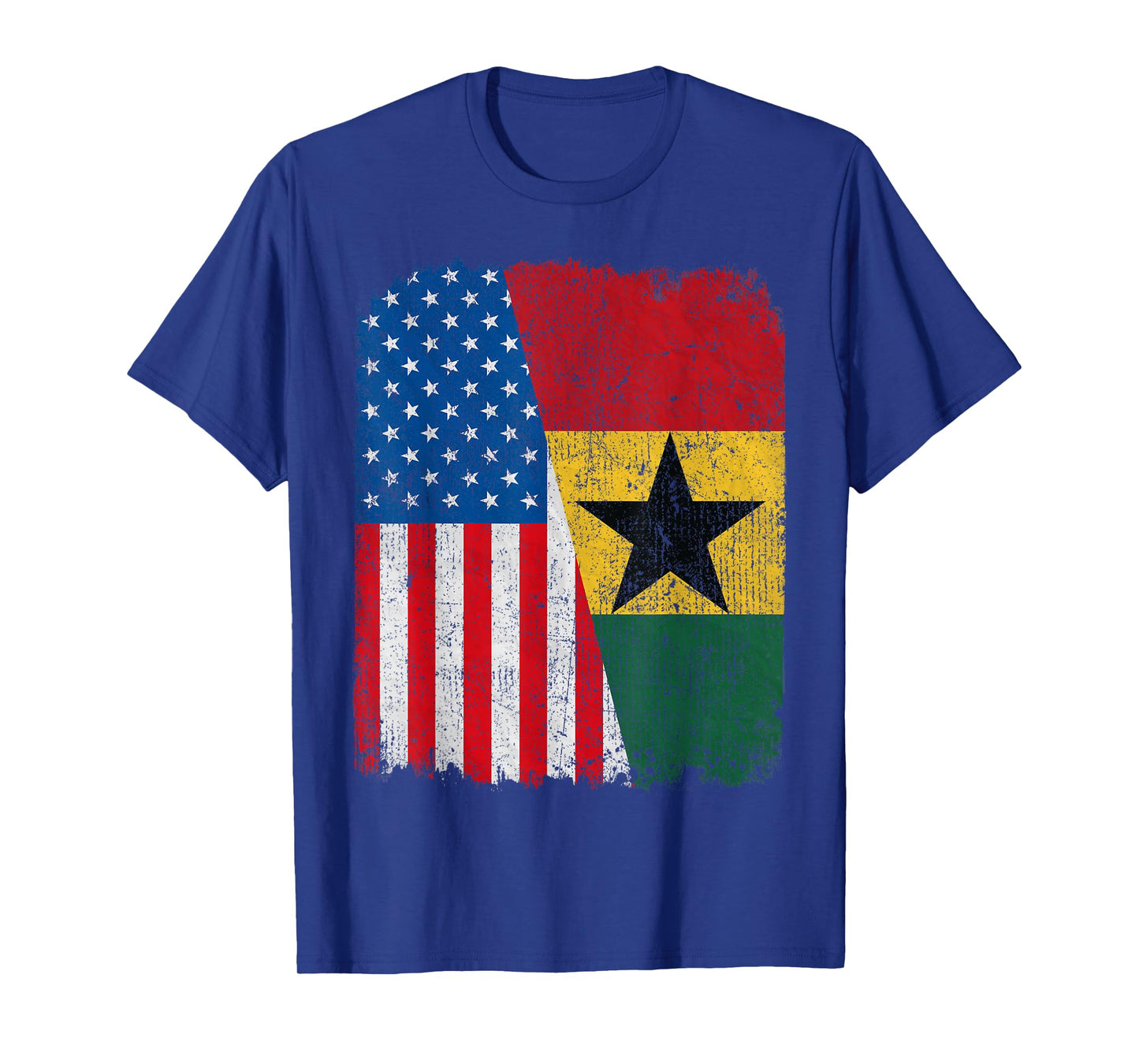 Ghanaian American Flag Half USA Ghana Root Proud T-Shirt