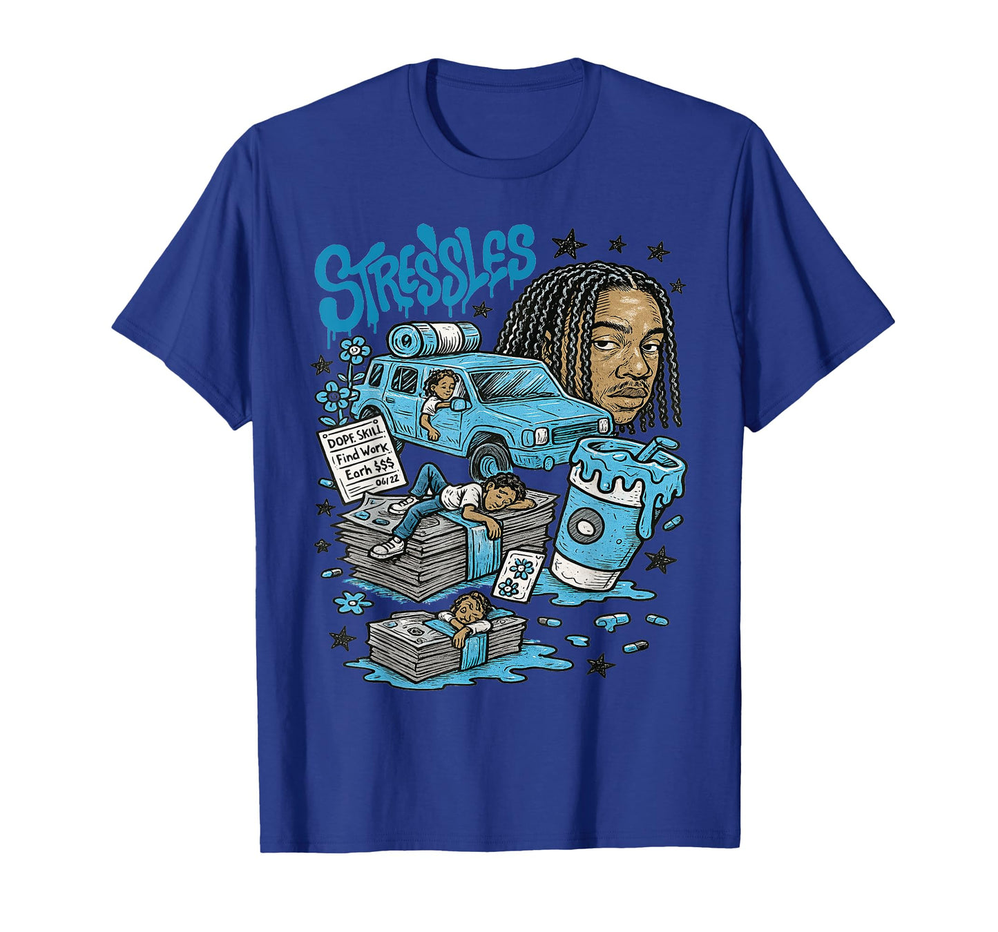 Stressless 11 Legend Blue White Black 2024 2025 Halloween T-Shirt