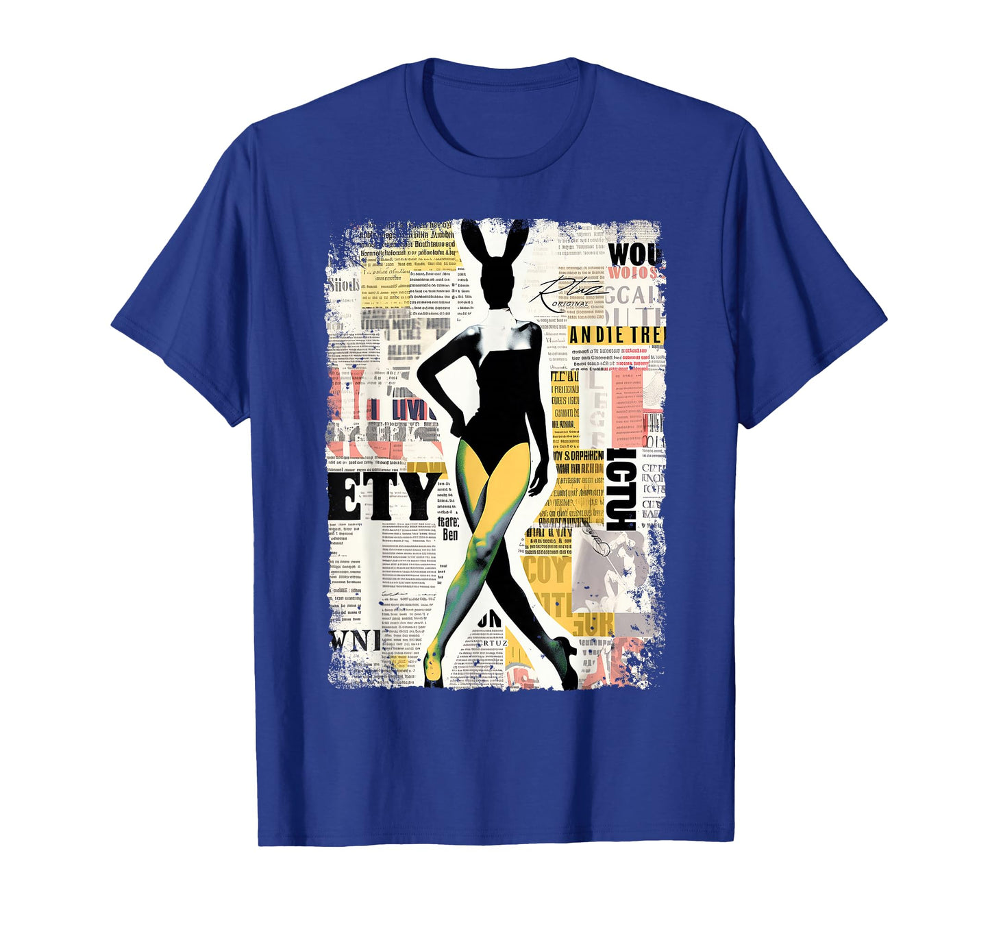 Magazin Cover Vintage Girl Bunny Collage Sexy Model Pin-up T-Shirt