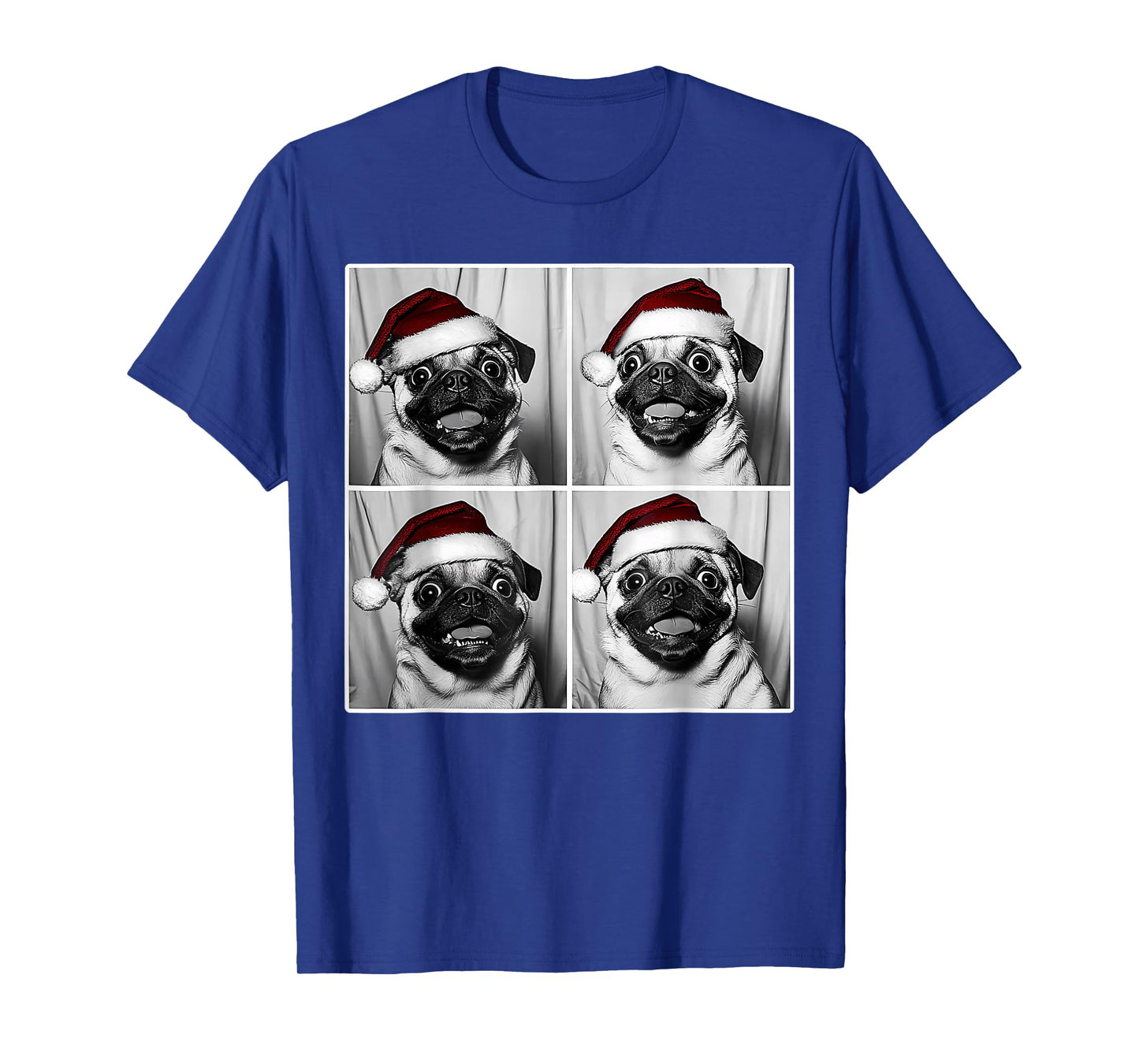 Funny Dog Selfie Shirt Christmas Selfie Xmas Pug Meme T-Shirt