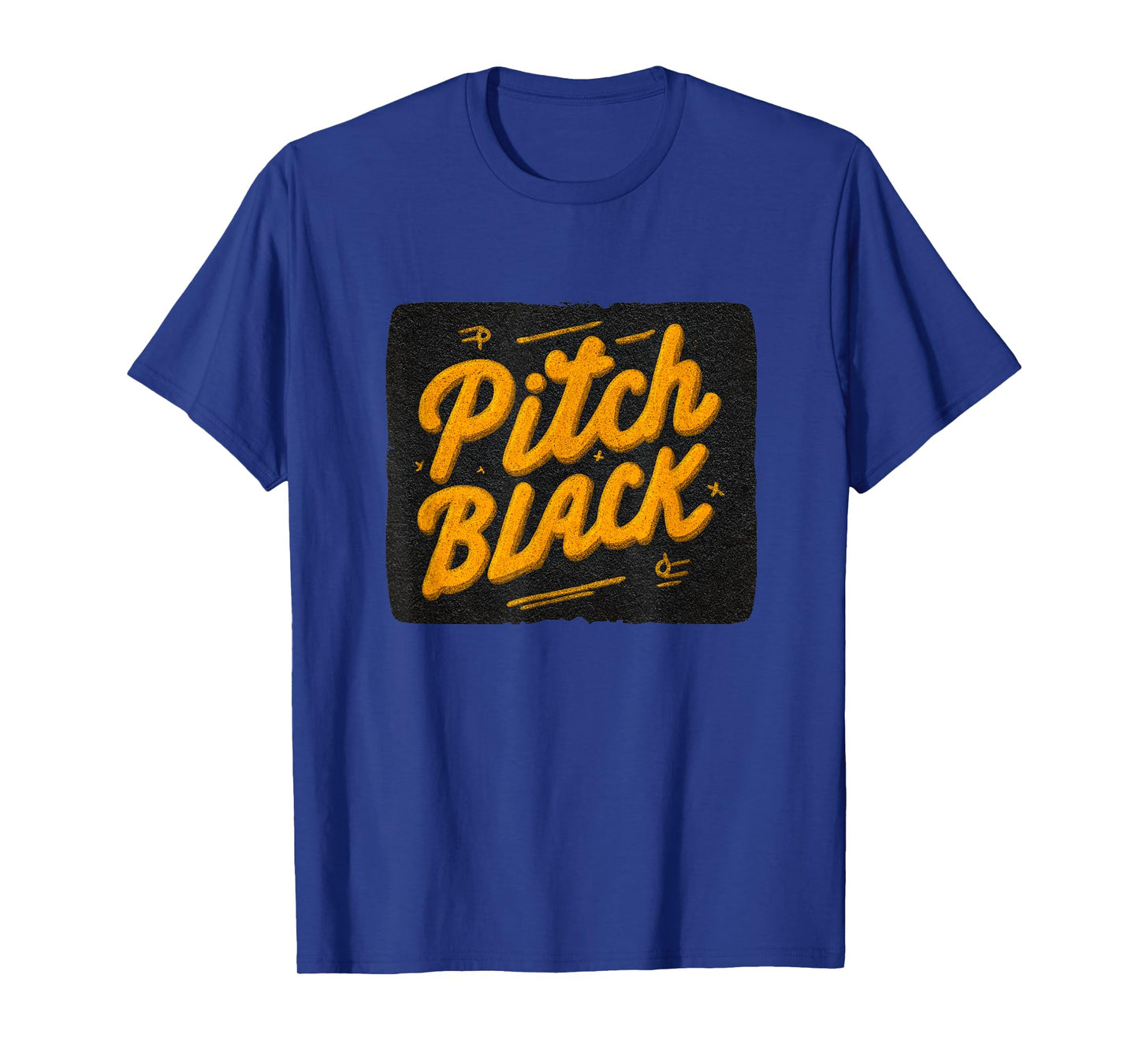 Beautiful Pitch Black Speech Emblem T-Shirt