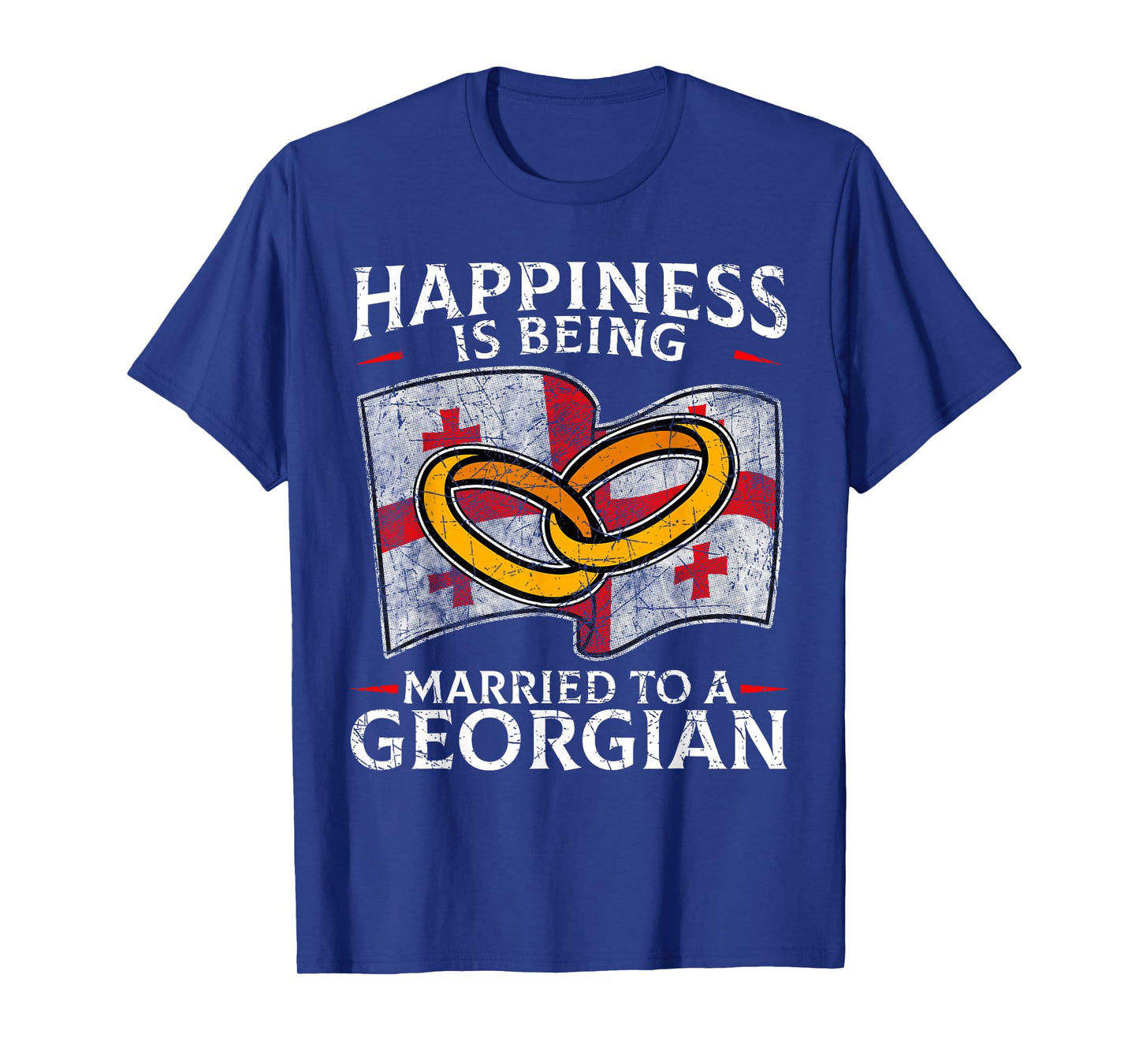 Georgian Marriage Georgia Married Heritage Culture Flag T-Shirt