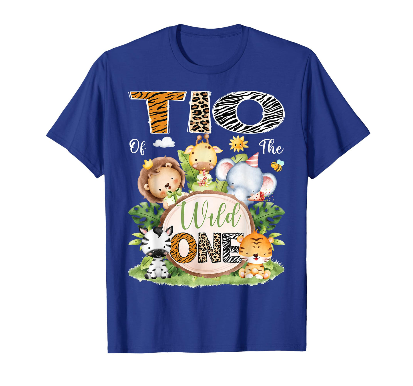 Tio Of The Wild One 1St Birthday Kids Safari Jungle T-Shirt