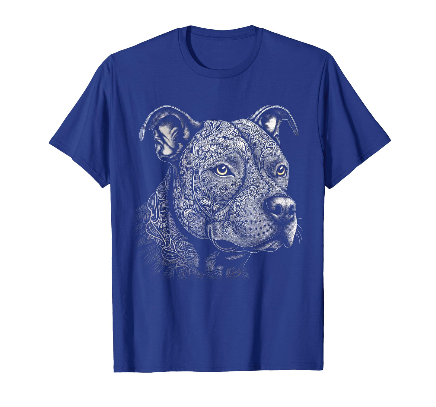 Pit Bull Mom Dog Lover Mandala Artistic Pitbull Owner Women T-Shirt