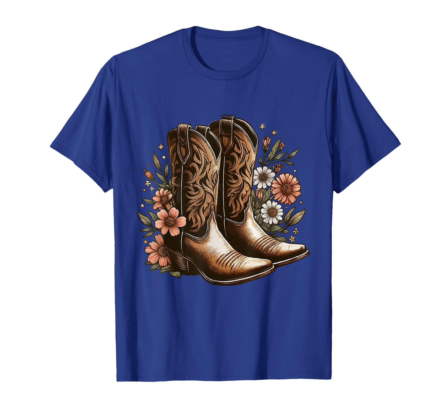 Retro vintage Cowgirl Boots Western Country Concert Boots T-Shirt