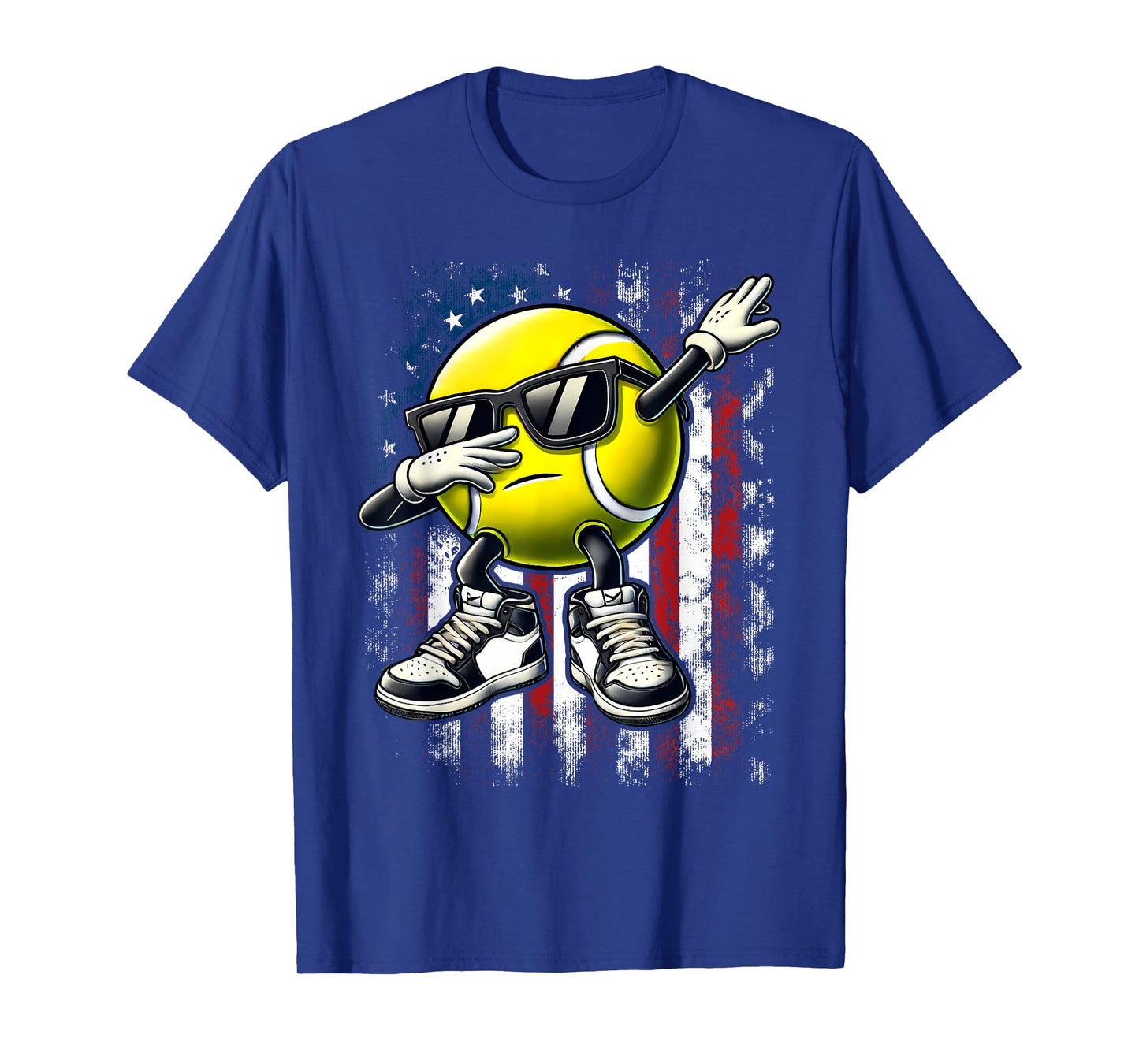 Dabbing Tennis Ball Funny Boys Men Women Sports Player T-Shirt