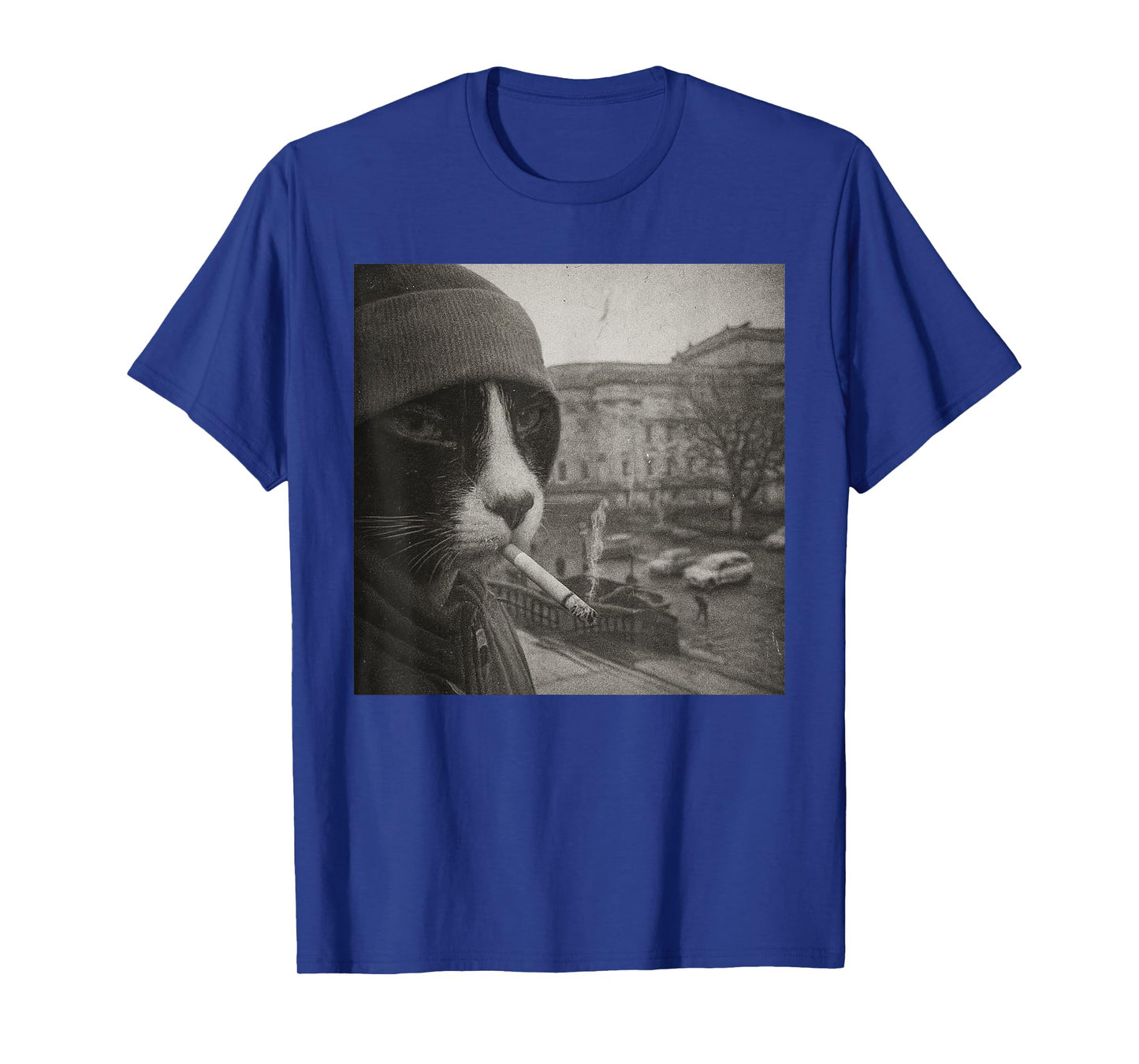 Funny Smoking Cat Cigarette Kitty Gen Z Meme Cat Lover T-Shirt