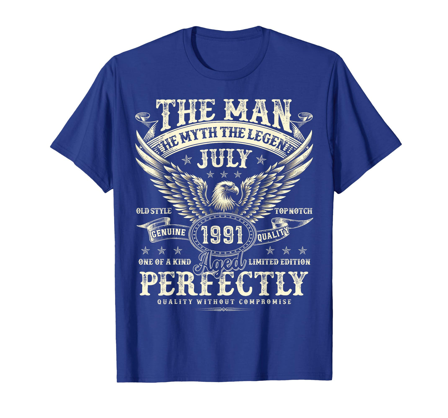 34 Year Old Legend Were Born In July 1991 Birthday Gifts T-Shirt