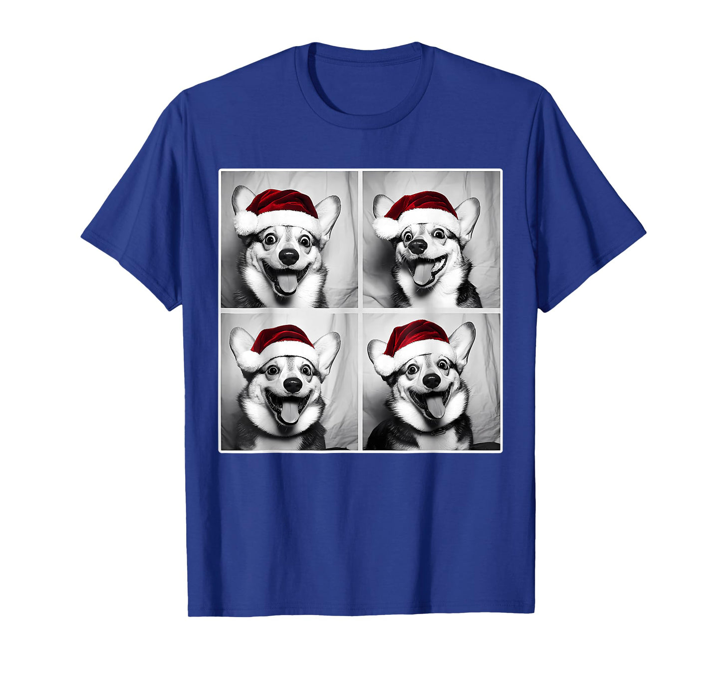 Funny Dog Selfie Shirt Christmas Selfie Xmas Dog Corgi Meme T-Shirt