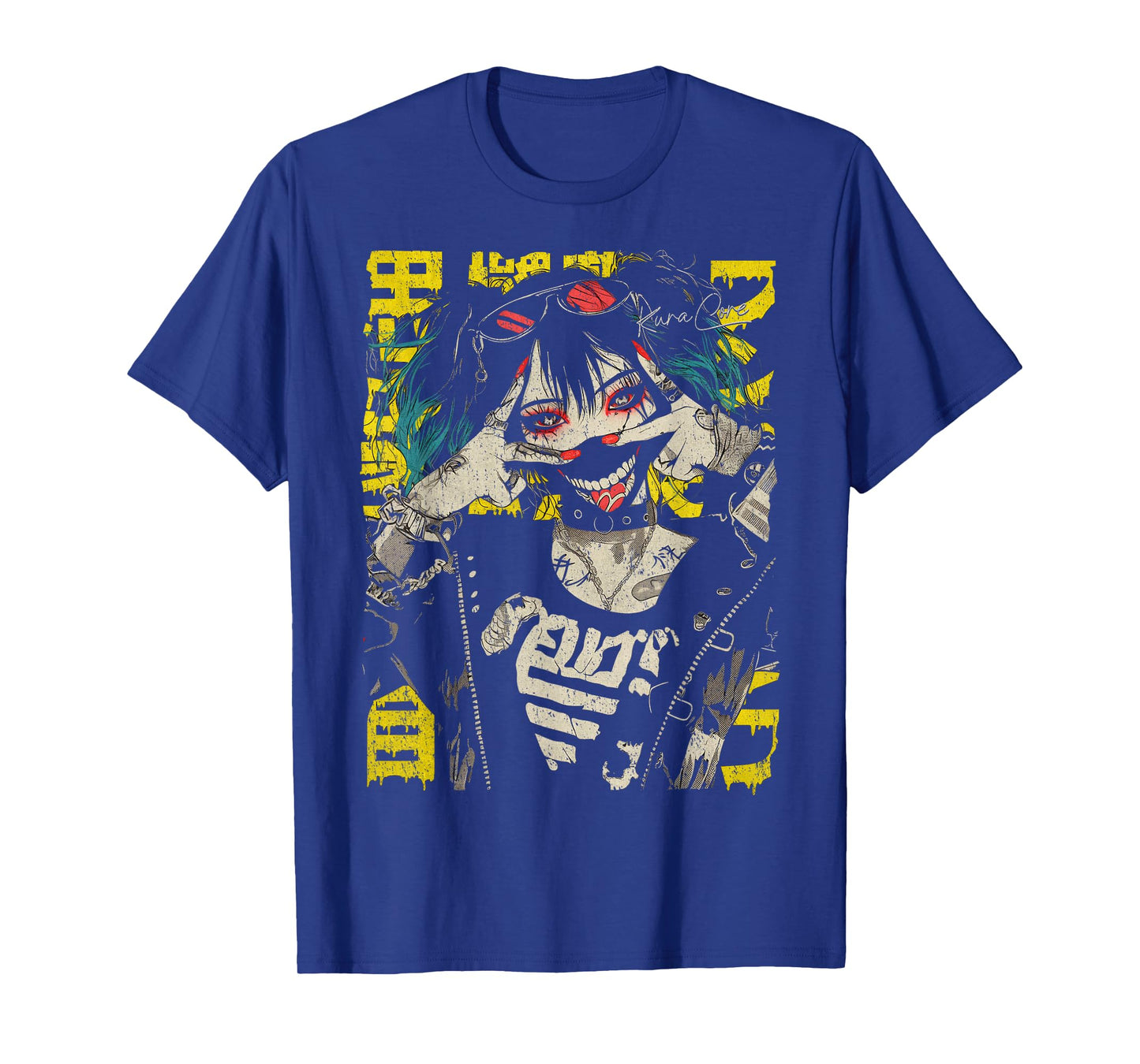 Japanese Streetwear Cyberpunk Y2K Retro Techwear Manga Anime T-Shirt