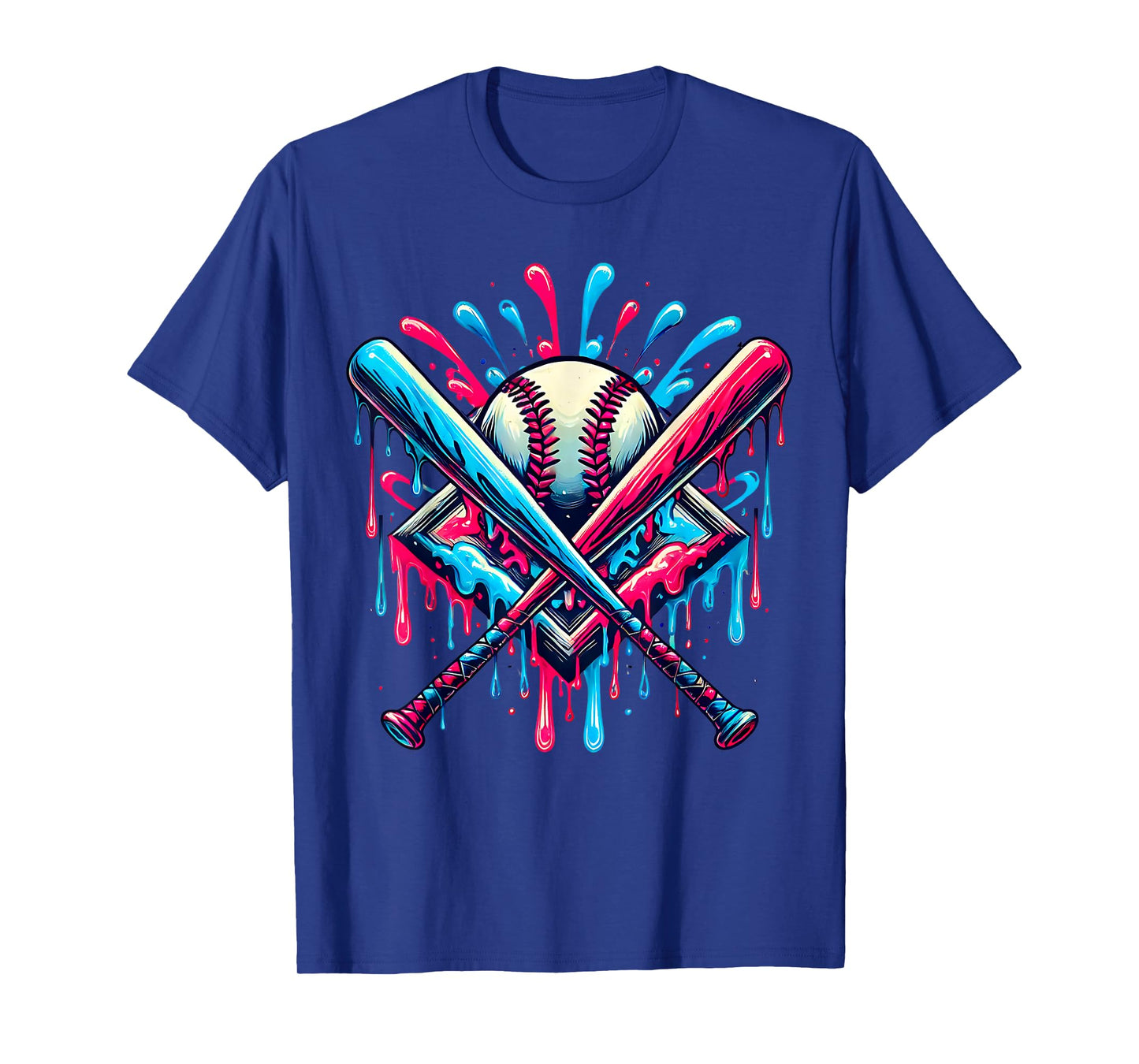 Cool Sport Softball & Baseball Home Plate Drip T-Shirt