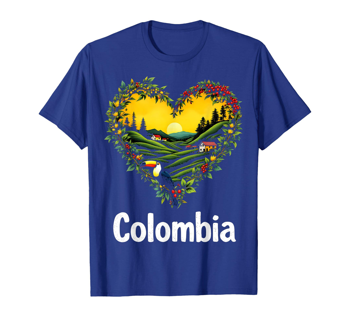 Colombia Coffee Heart T-Shirt