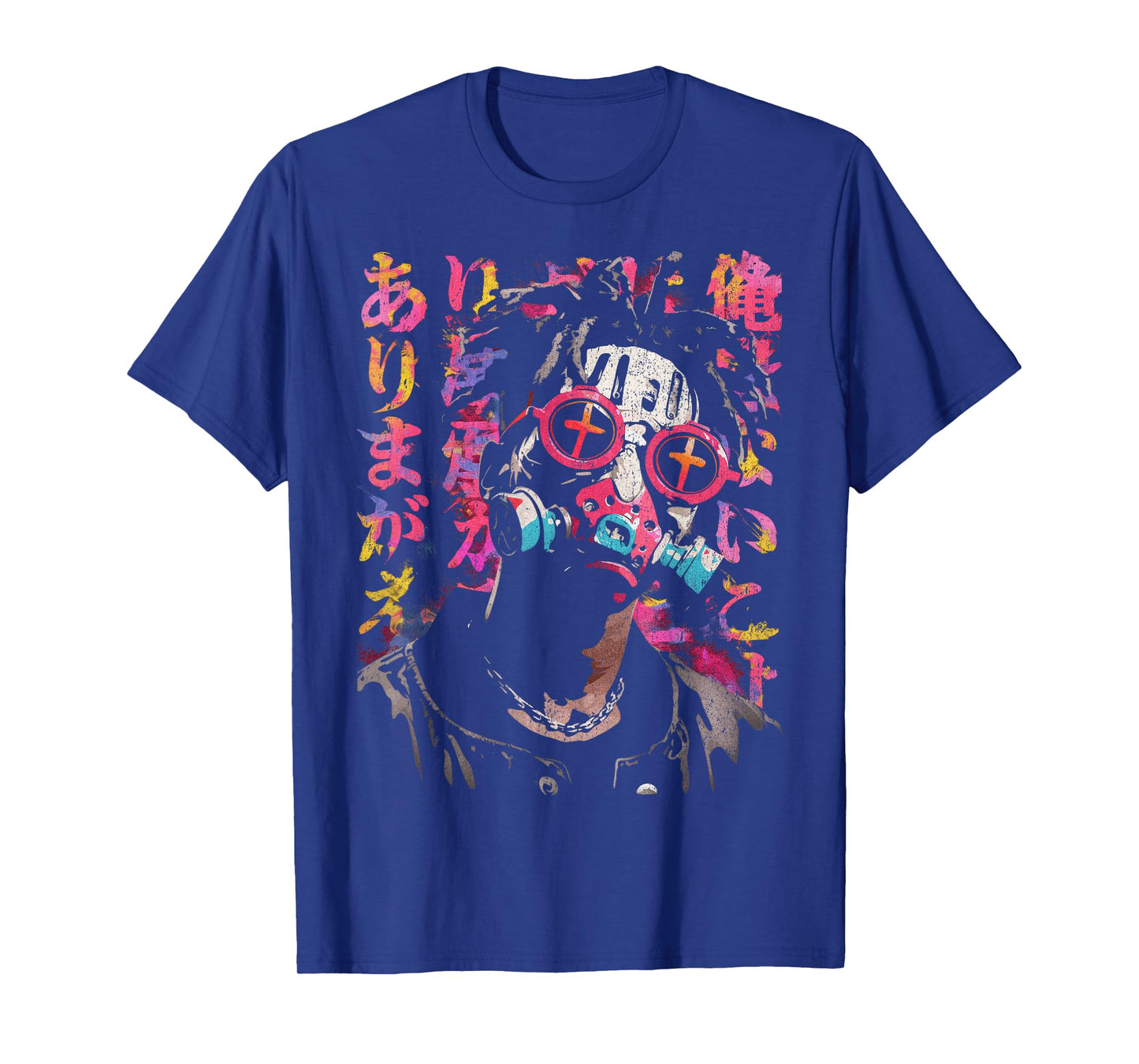 Japanese Streetwear Afro Cyberpunk Y2K Techwear Manga Anime T-Shirt