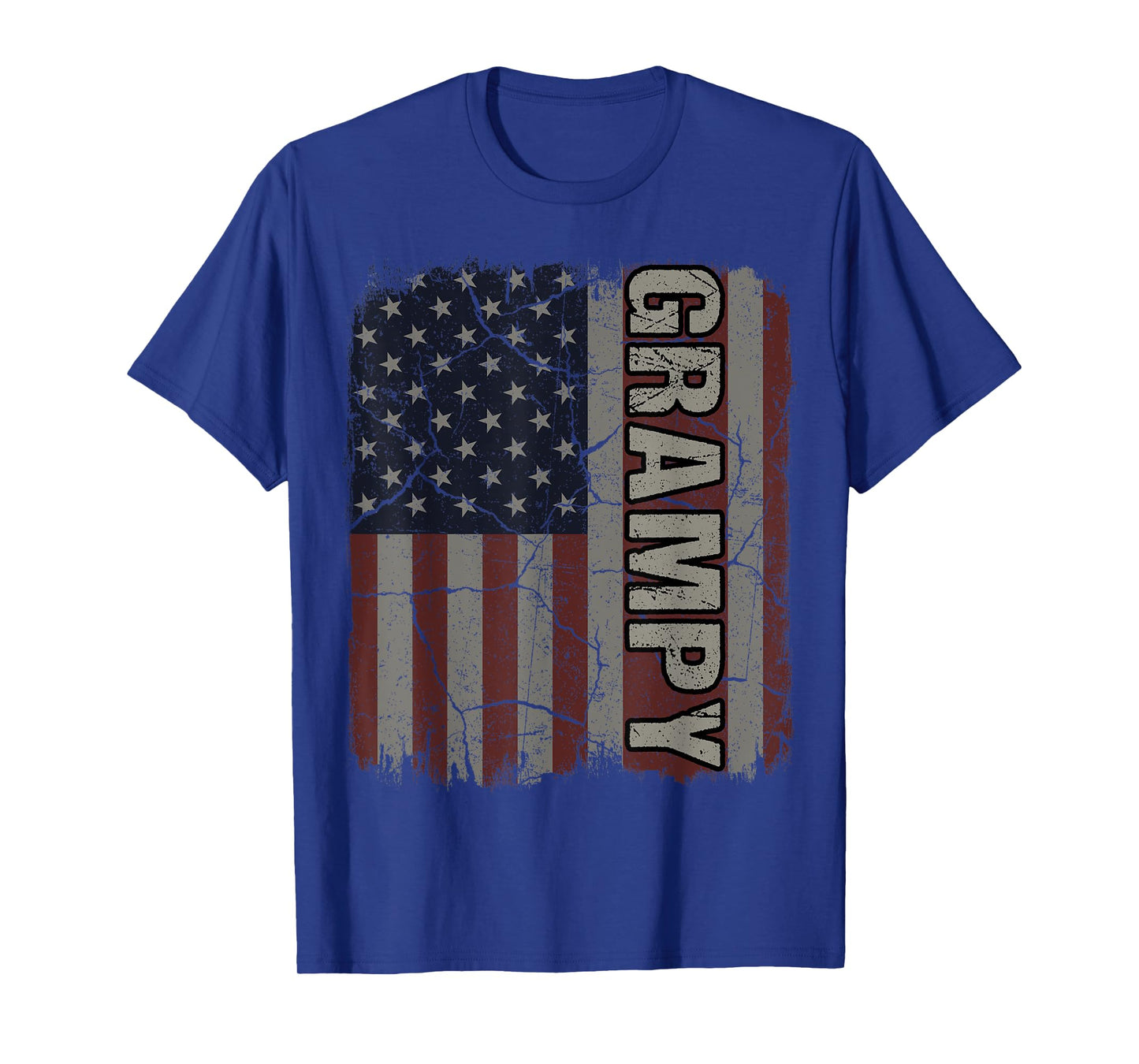 Grampy American Flag Vintage Father's Day 4th of July Gift T-Shirt
