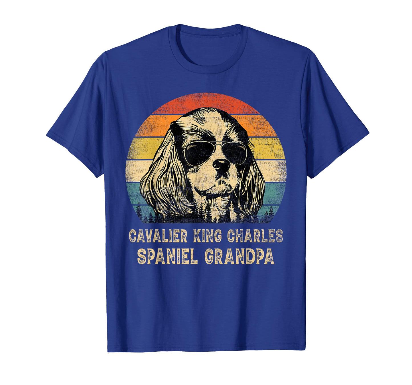 Cavalier King Charles Spaniel Grandpa Dog Father's Day T-Shirt