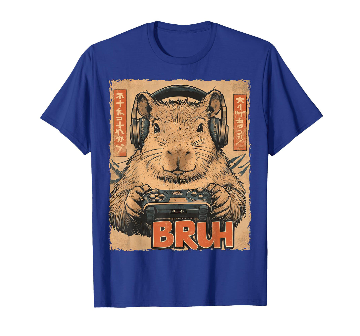 Funny Capybara Bruh Video Games Japanese Anime Manga Kawaii T-Shirt