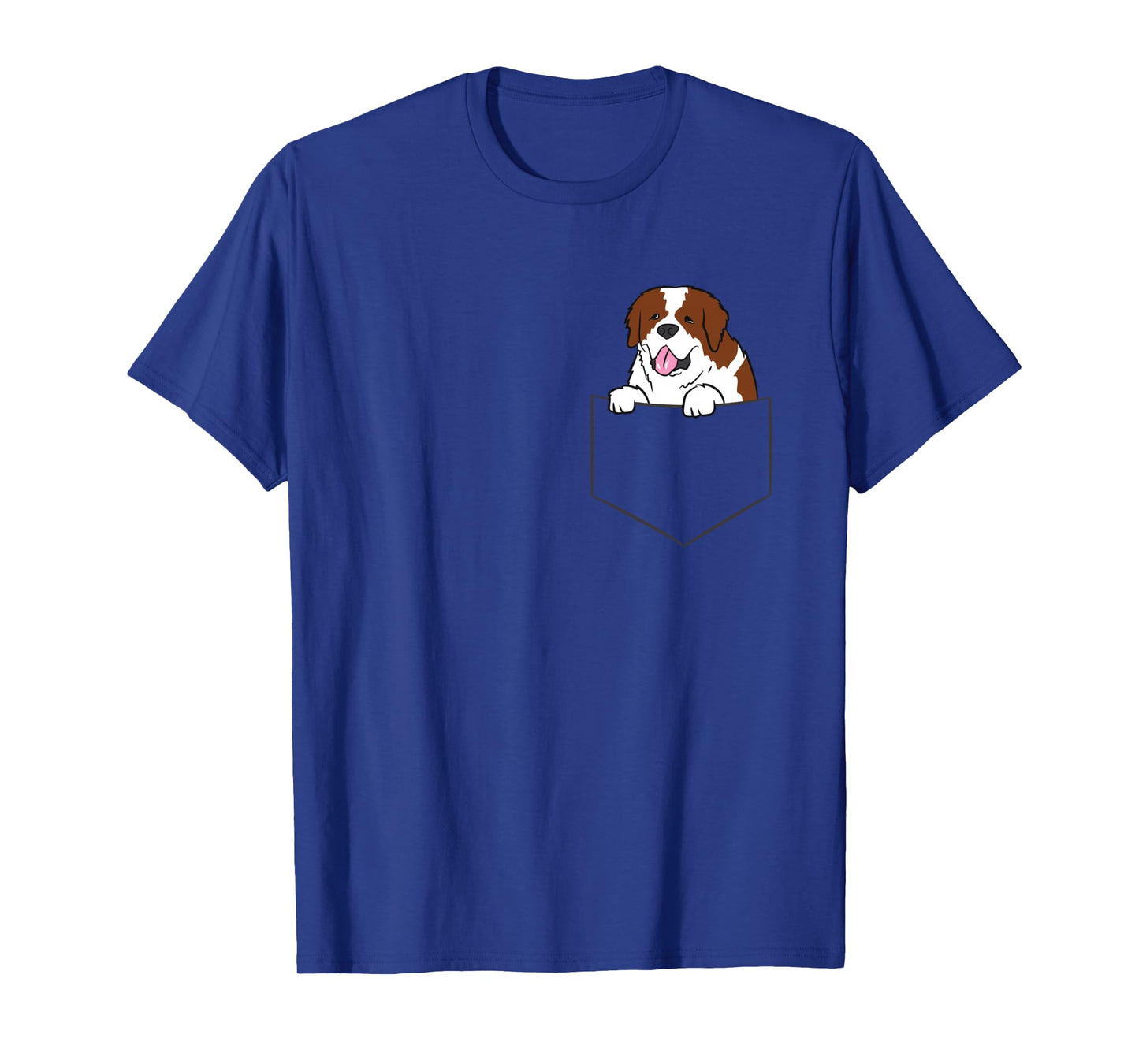 Funny Saint Bernard In Pocket Dog in a Pocket Saint Bernard Long Sleeve T-Shirt