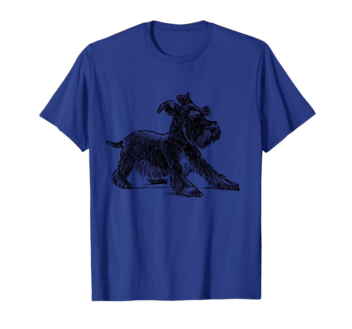 Schnauzer Art Mini Schnauzer Dog Cool Sketch Long Sleeve T-Shirt