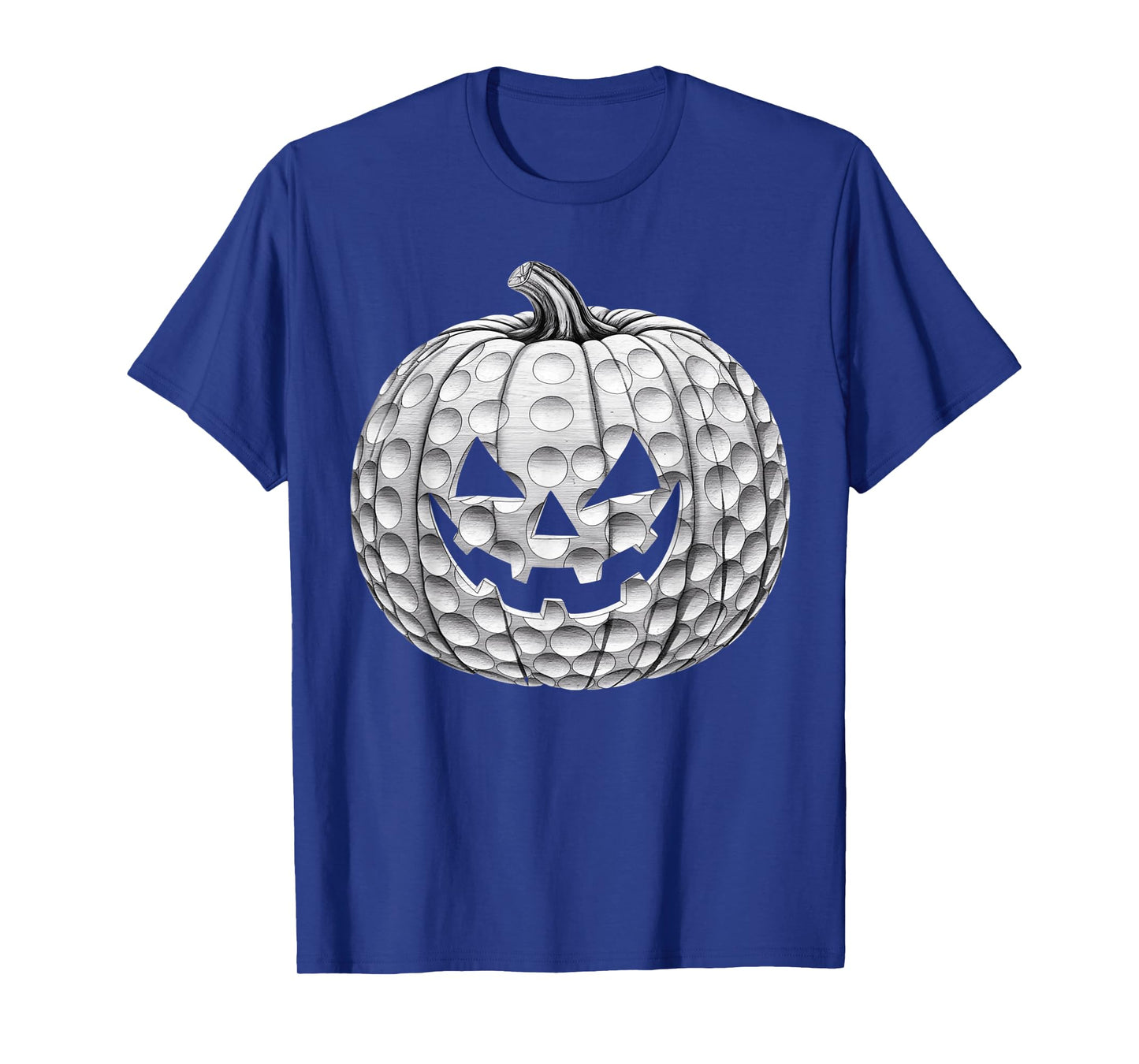 Funny Spooky Pumpkin Golf Player Women Men Halloween T-Shirt