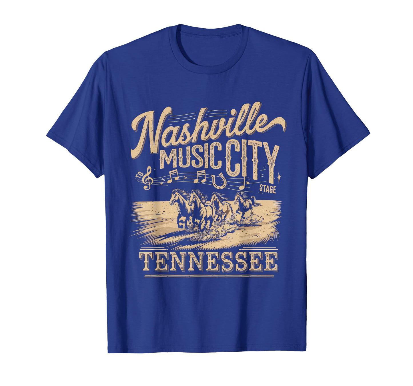 Nashville Music City Tshirt Women Men Tennessee Rock Country T-Shirt