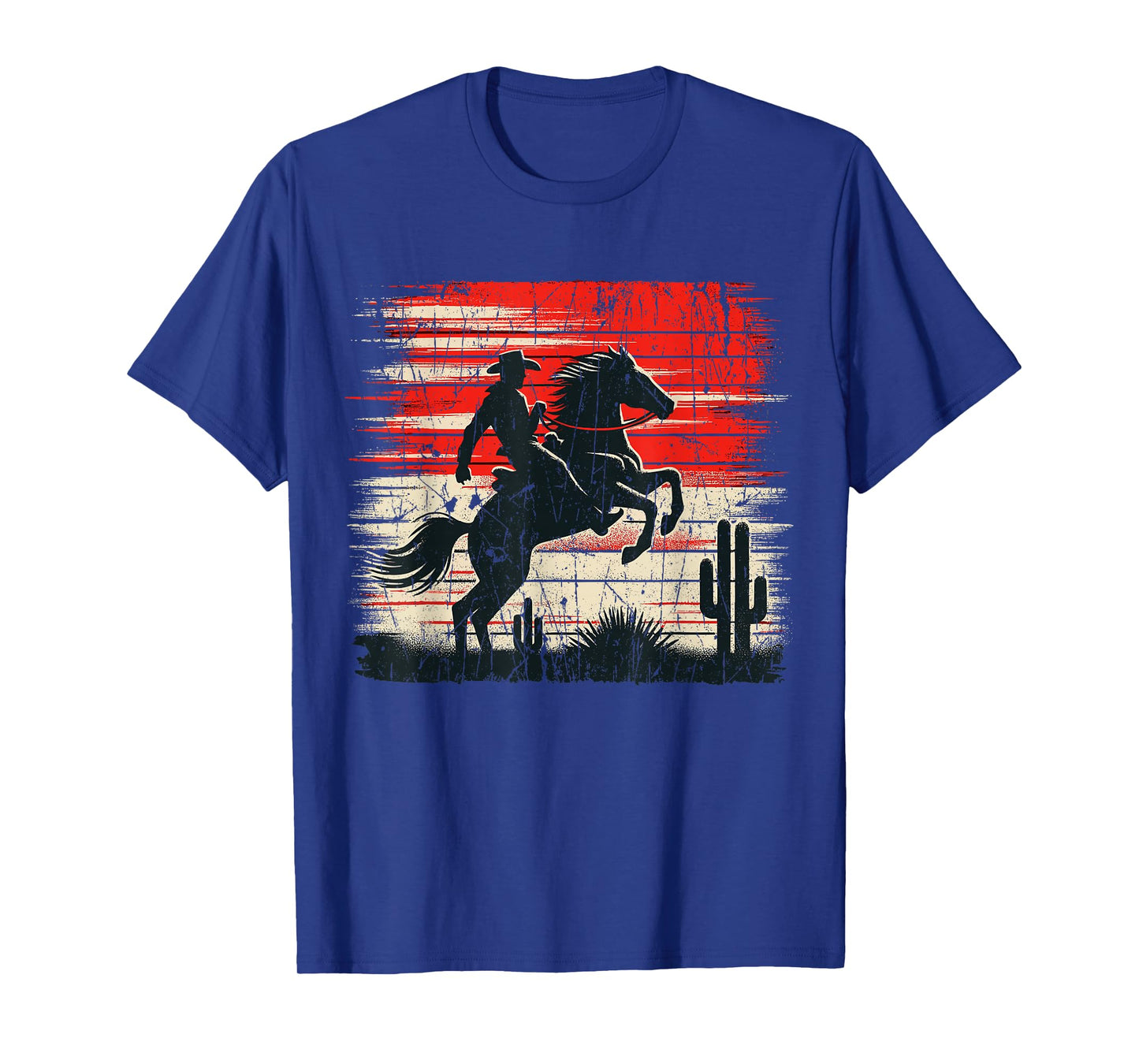 Horse Riding Western Rodeo Retro Cowboy T-Shirt