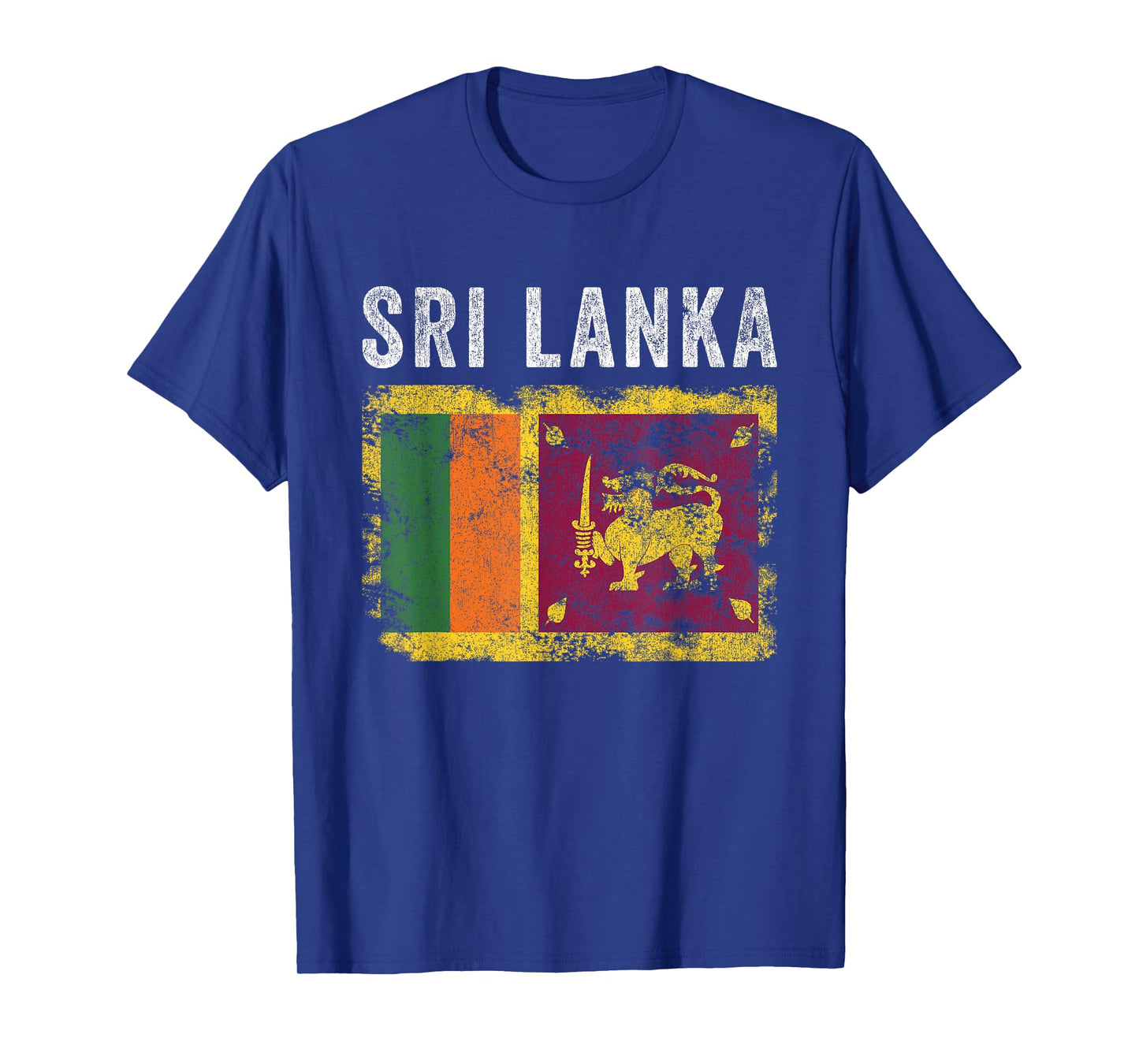 Sri Lanka Flag Distressed - Men Women Kids - Sri Lankan Flag T-Shirt