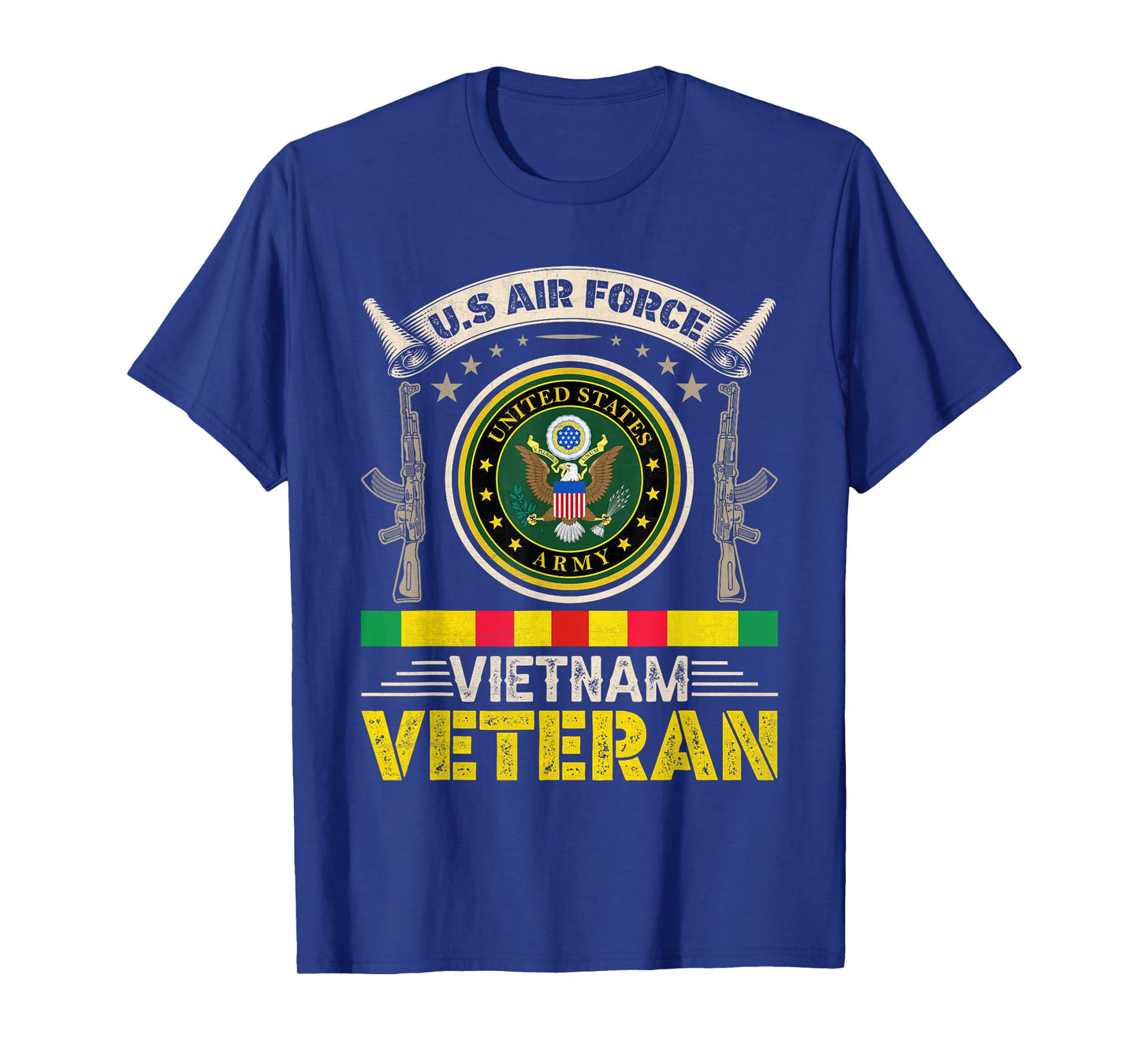 Vintage US Air Force Vietnam Veteran USA Flag Veterans Day T-Shirt for Women Men