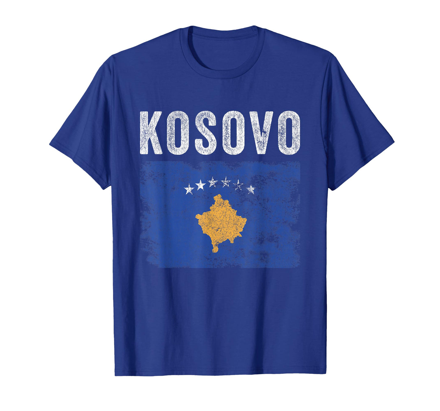 Kosovo Flag Distressed - Men Women Kids - Kosovar Flag T-Shirt
