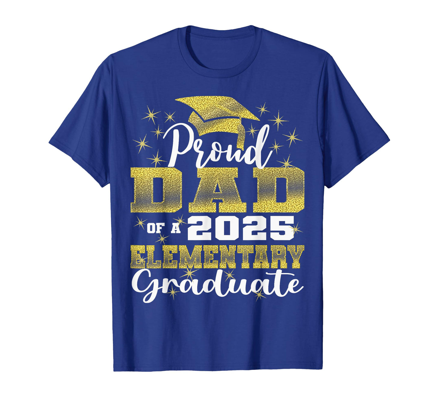 Proud Dad of 5th Grade Graduate 2025 Elementary Graduation T-Shirt