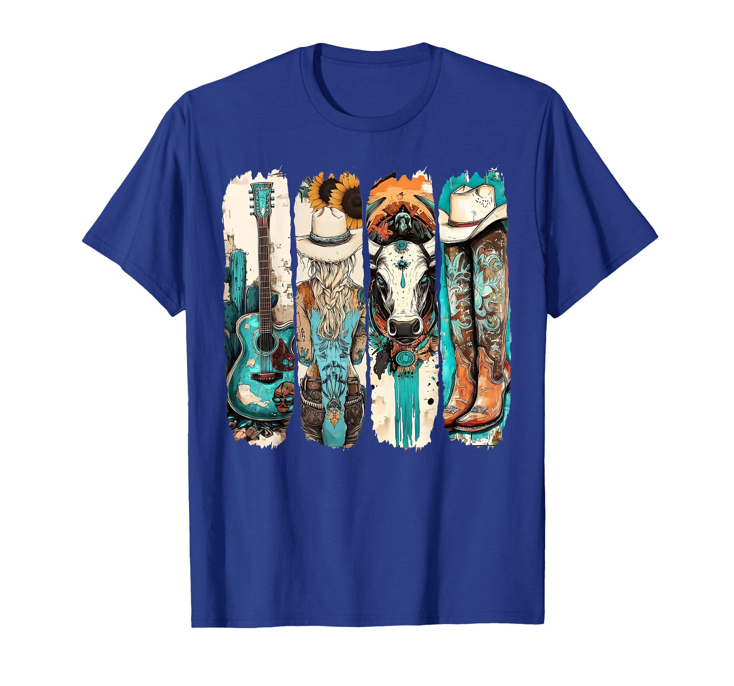 Western Cowgirl Retro Southern Cowgirl Western Girl Vintage T-Shirt