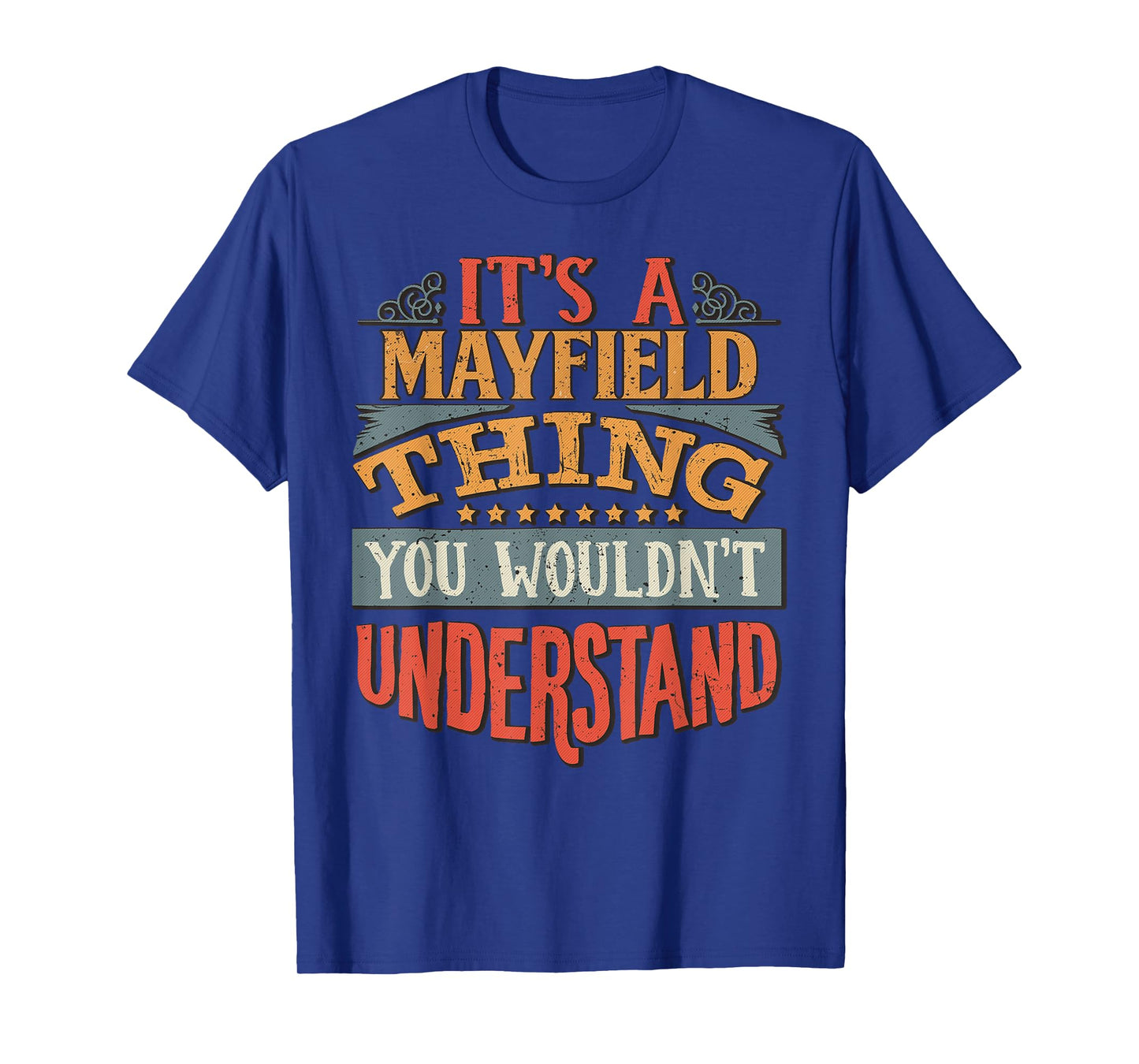 Mayfield Name Gifts By Vnz Men's Unisex-Adults Unisex-Kids Black T-Shirt
