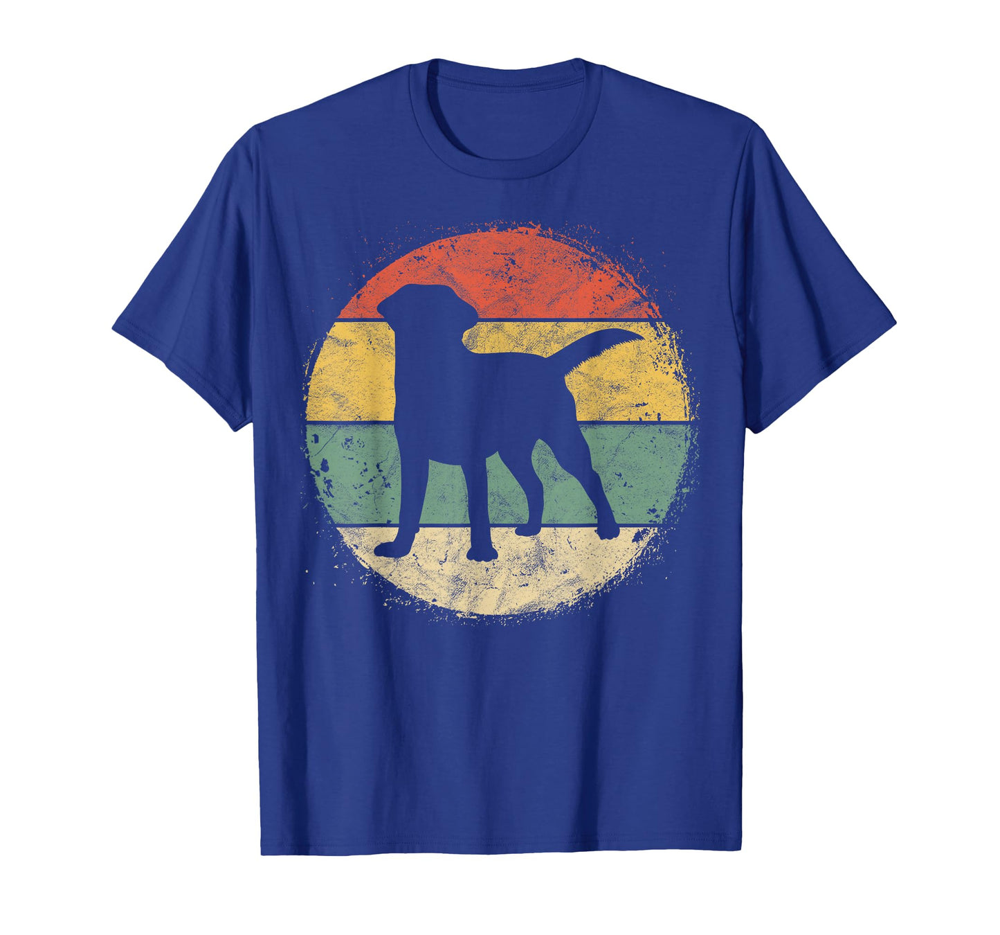 Circular Retro Labrador Owner Gift Golden Black Lab Dad Mom T-Shirt Small