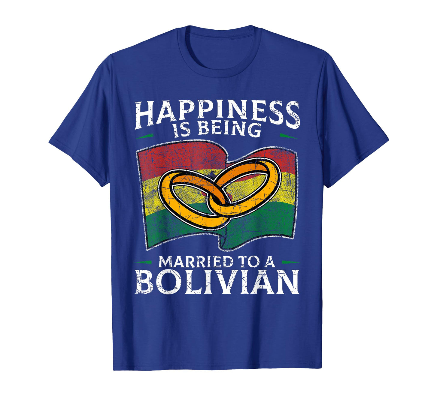 Bolivian Marriage Bolivian Married Flag Wedded Culture T-Shirt