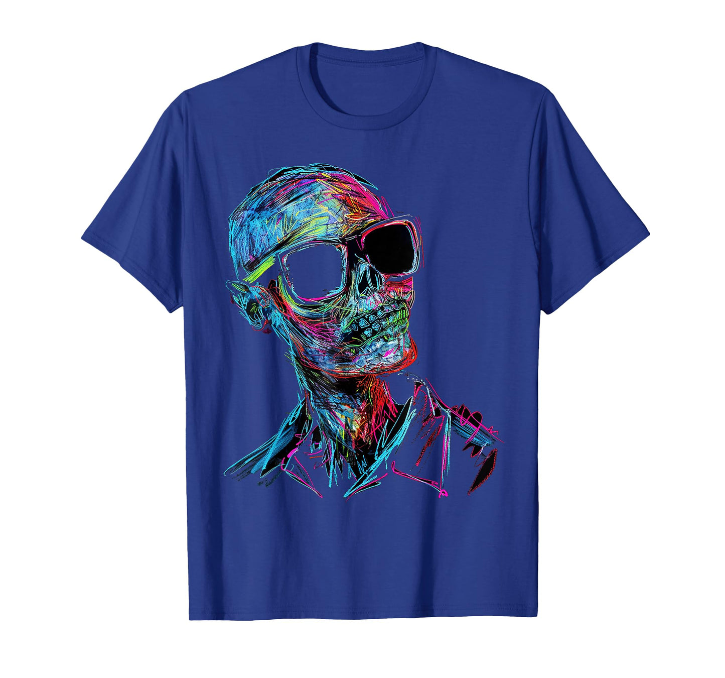 Zombie Costume Halloween Graphic Sunglasses Art Zombie T-Shirt