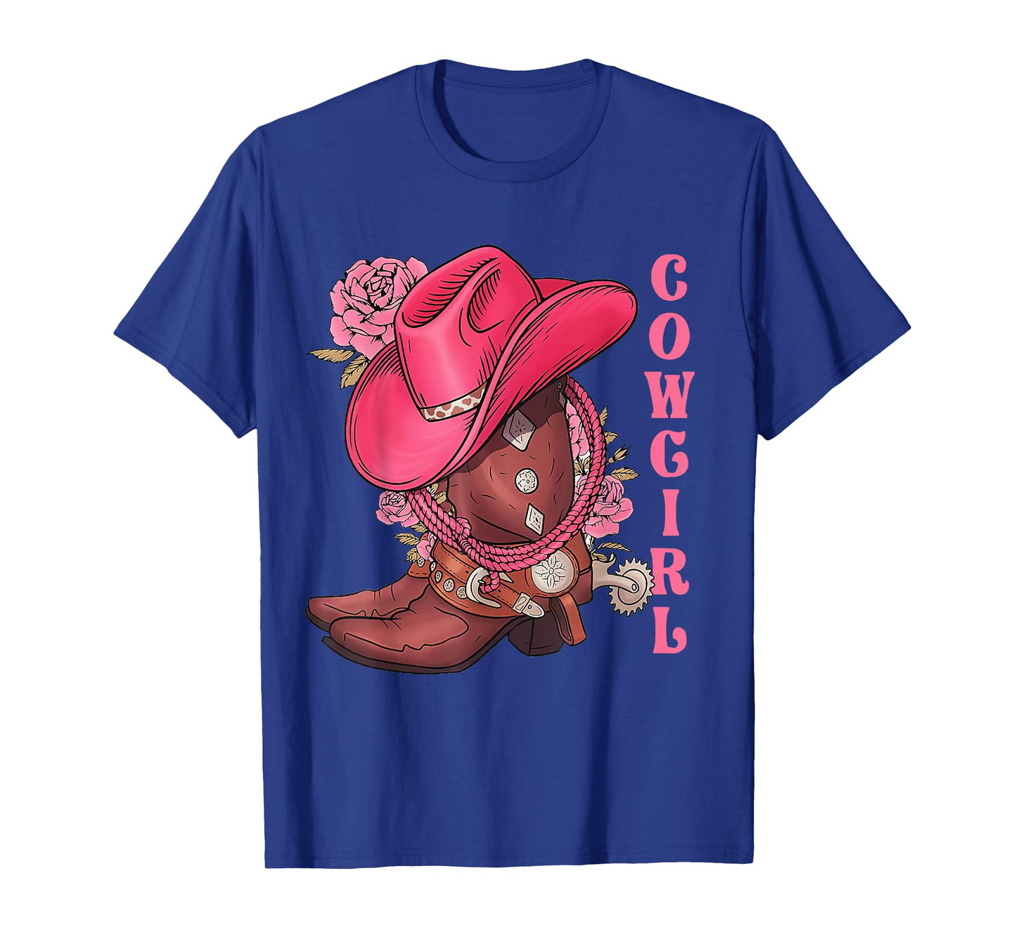 Cowgirl Hat Boots Western Country Southern Rodeo Texas Cute T-Shirt