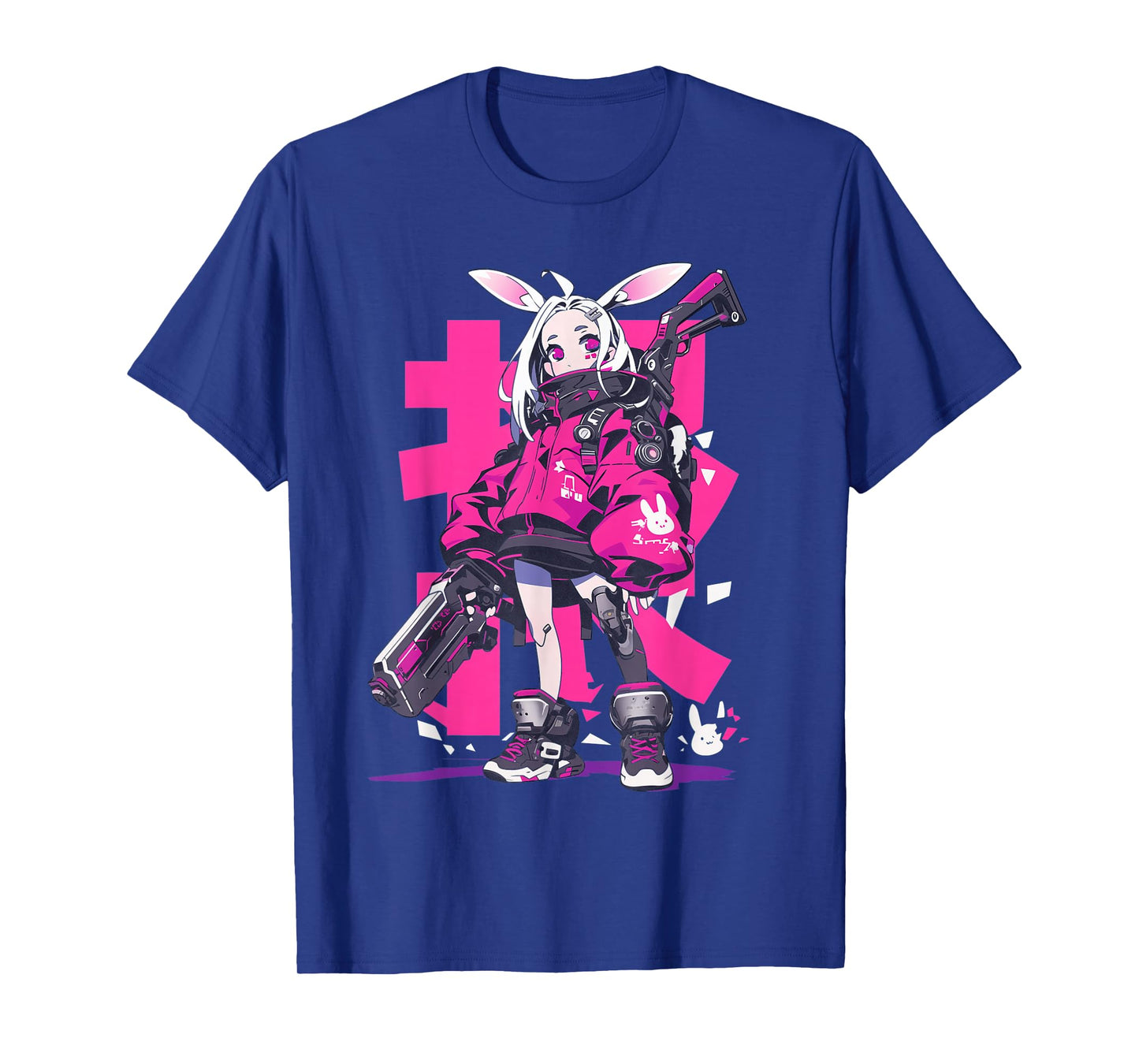 Anime Manga Cyberpunk Aesthetic Techwear Harajuku Bunny Girl T-Shirt