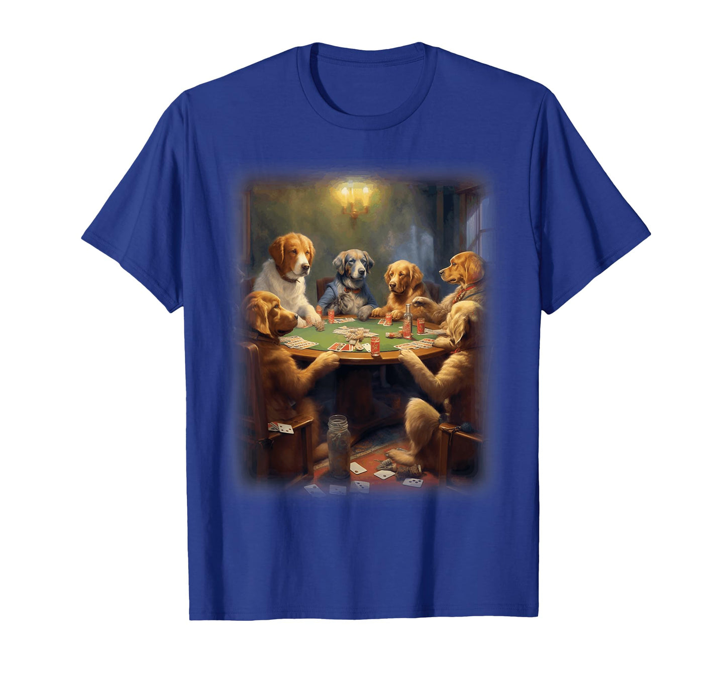 Dogs Playing Poker | A Friend in Need | Funny Dog Lover Art T-Shirt for Men Women