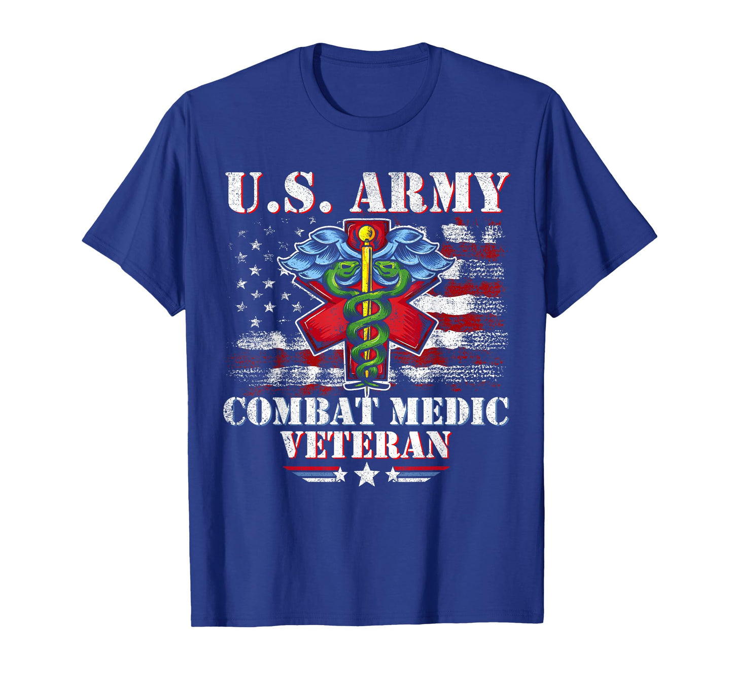 U.S Army Combat Medic Proud Veteran Medical Military Retired T-Shirt