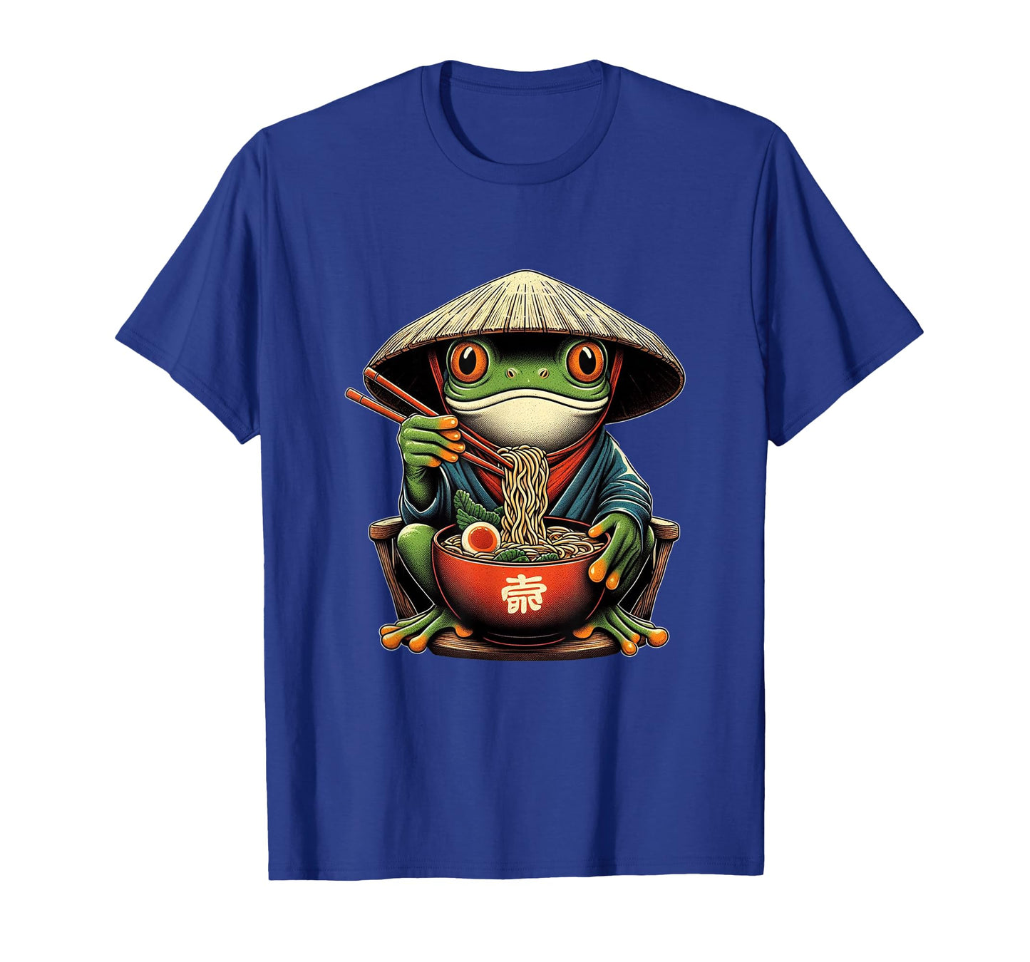 Frog Eating Ramen Kawaii Neko Japanese Noodles Anime Lovers T-Shirt