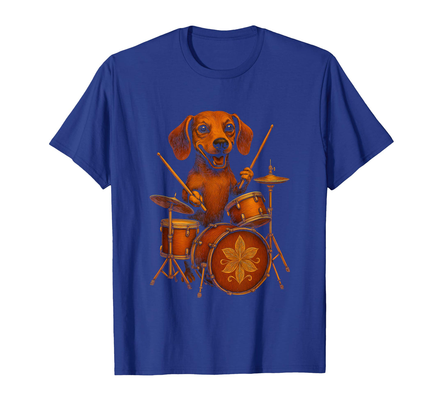 Dachshund Playing Drums T-Shirt