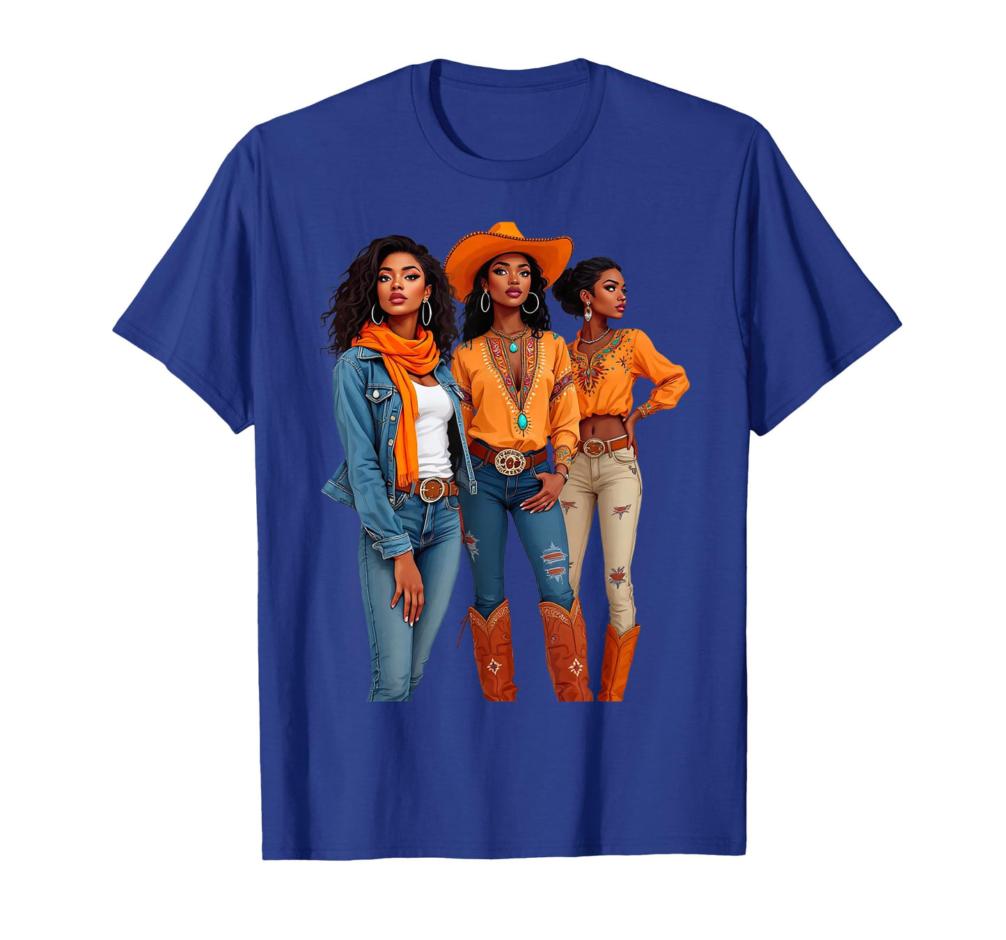 Black Cowgirl Vibes Melanin Black History Texas T-Shirt