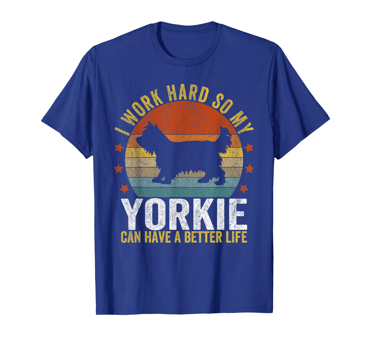 Funny Yorkie Mom Yorkie Dad Yorkshire Terrier Lover Retro T-Shirt